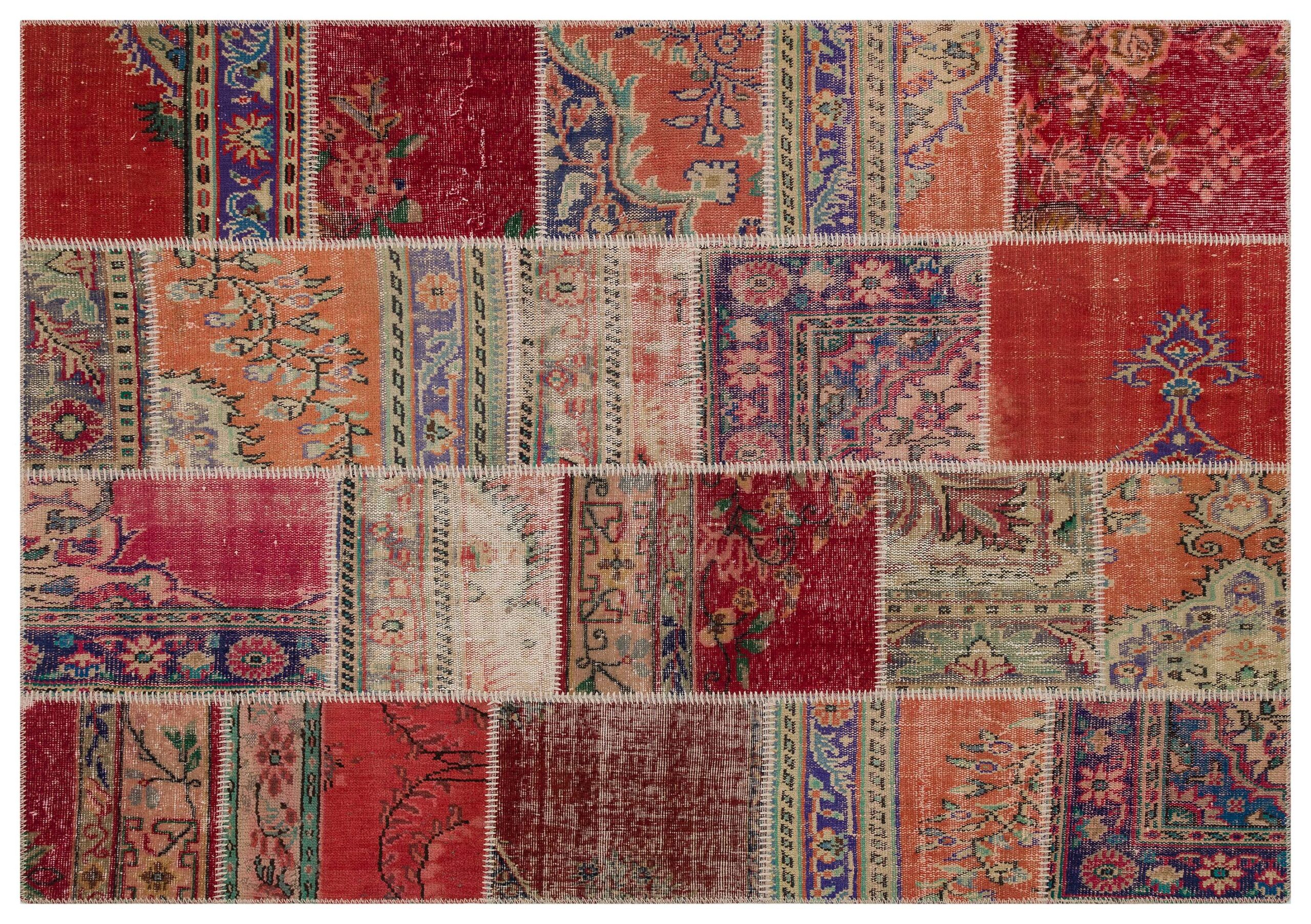 Antique-Style Wool Rug — detail view 2, handmade vintage rug