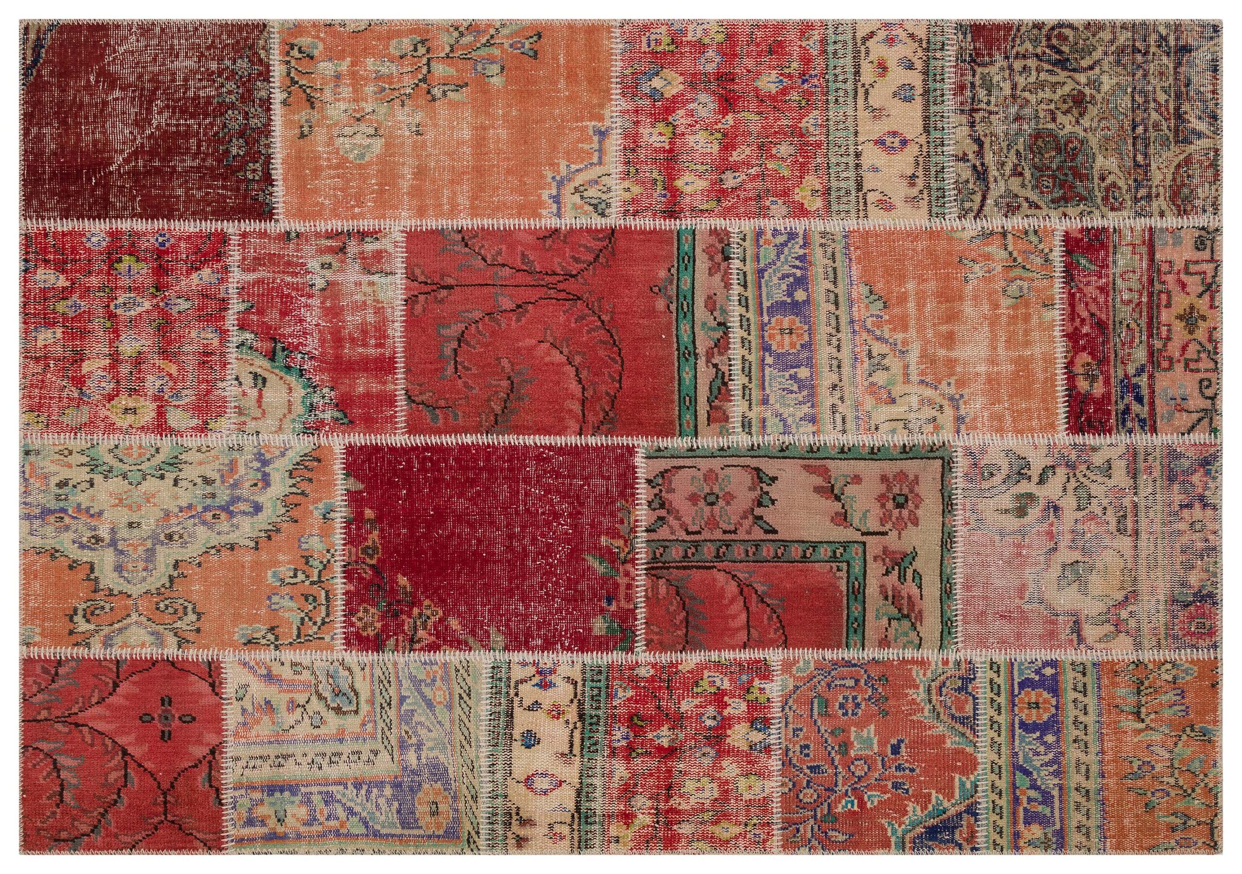 Vintage Hand-Woven Wool Rug — detail view 2, handmade vintage rug