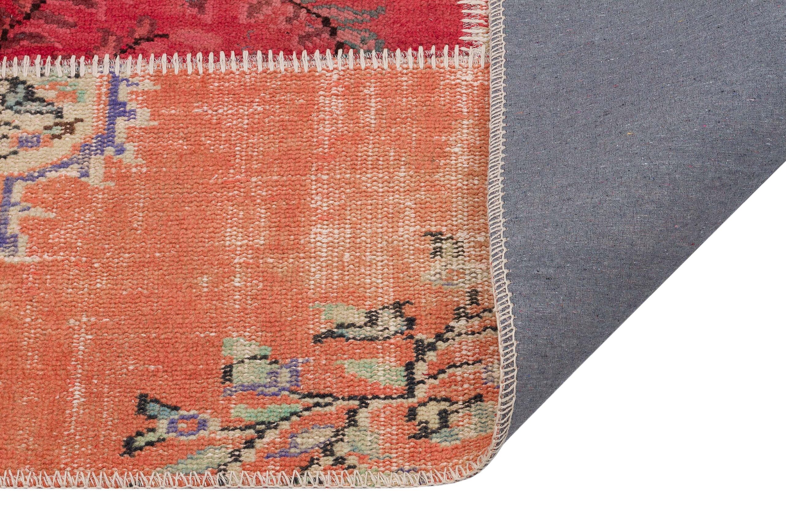 Vintage Hand-Woven Wool Rug — detail view 3, handmade vintage rug