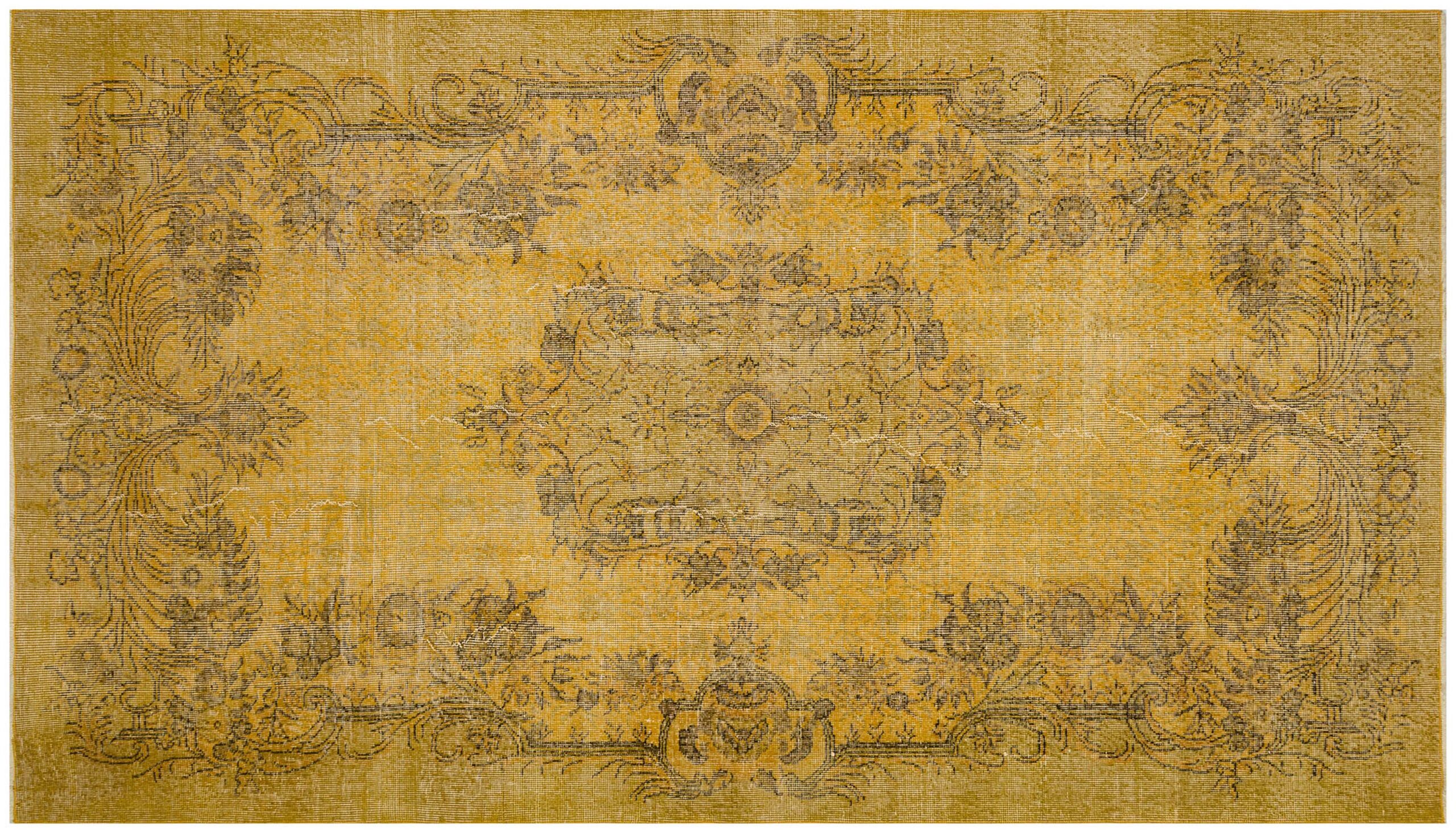 Vintage Distressed Hand-Knotted Rug — detail view 2, handmade vintage rug