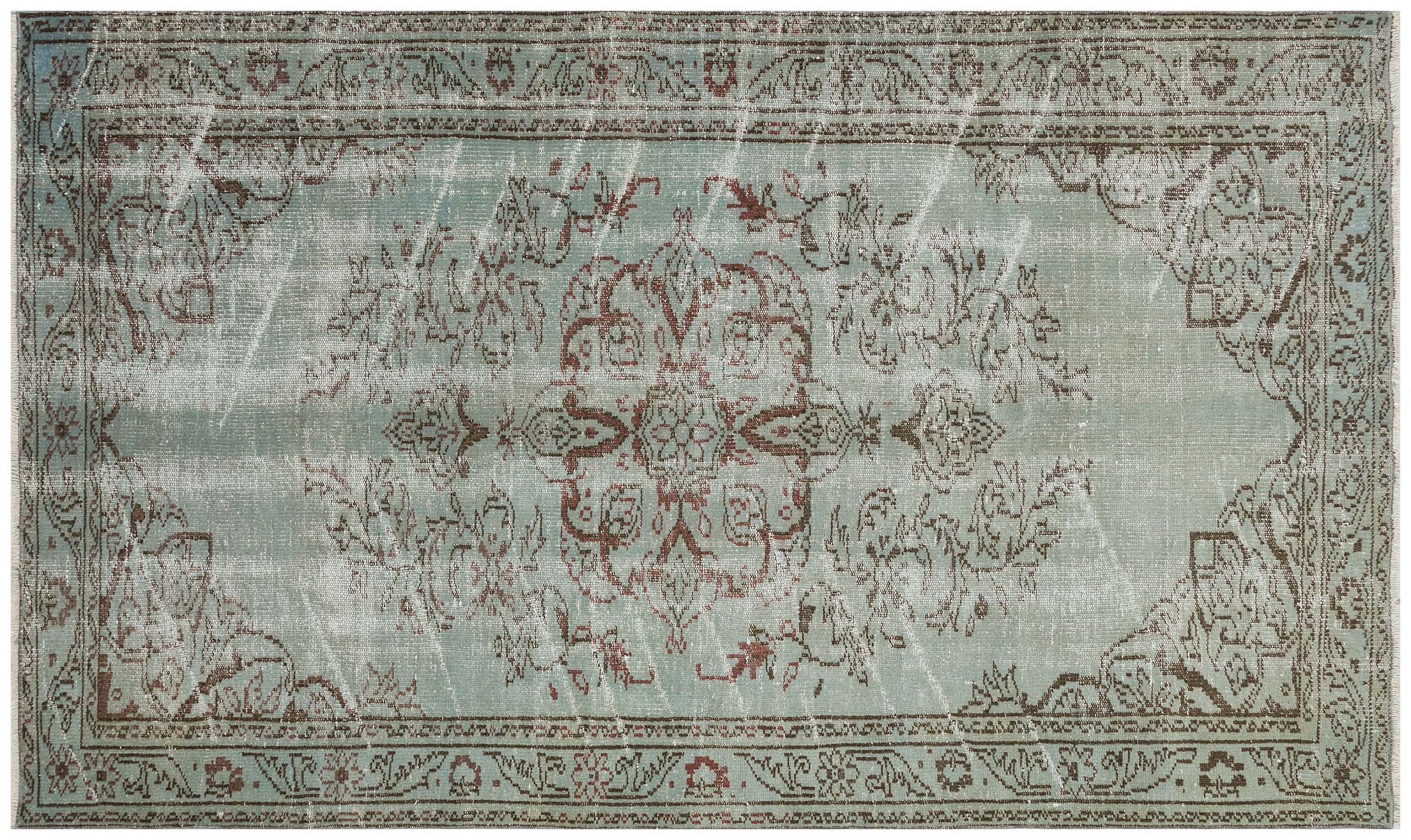 Antique Handwoven Wool Rug — detail view 2, handmade vintage rug