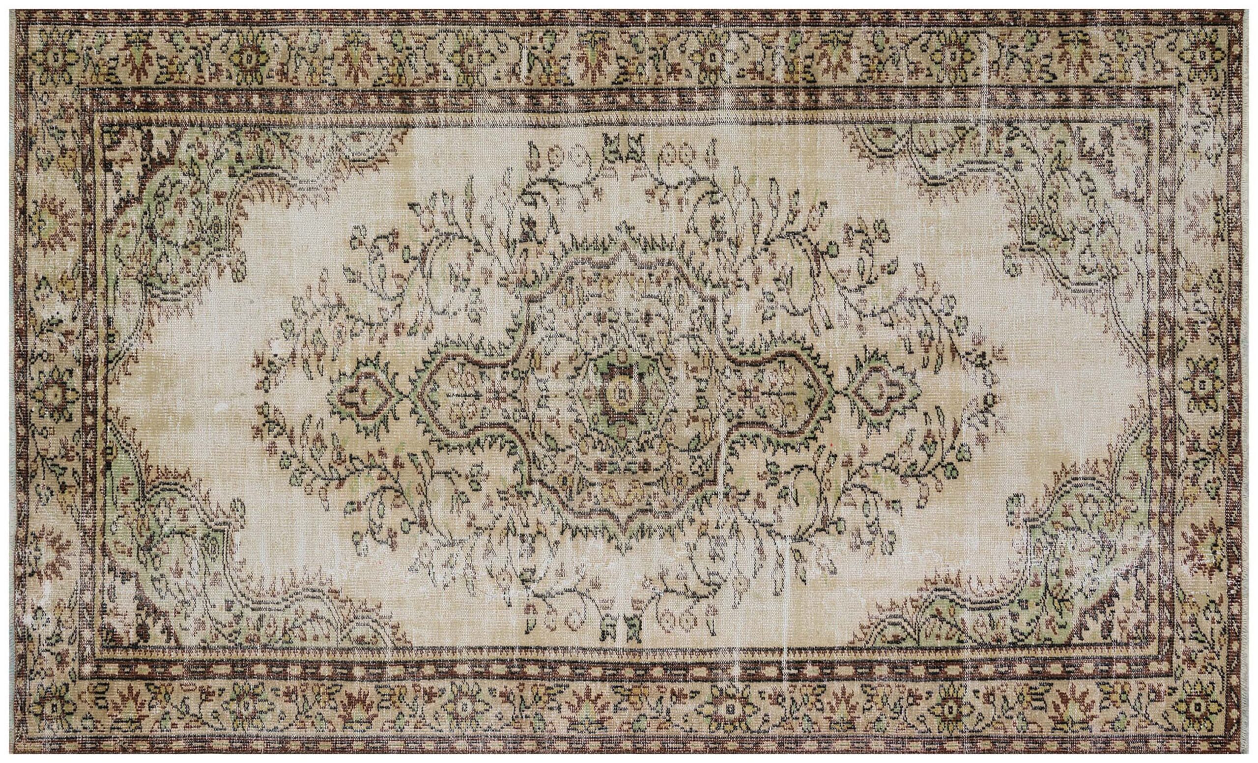 Vintage Hand-Woven Wool Rug — detail view 2, handmade vintage rug