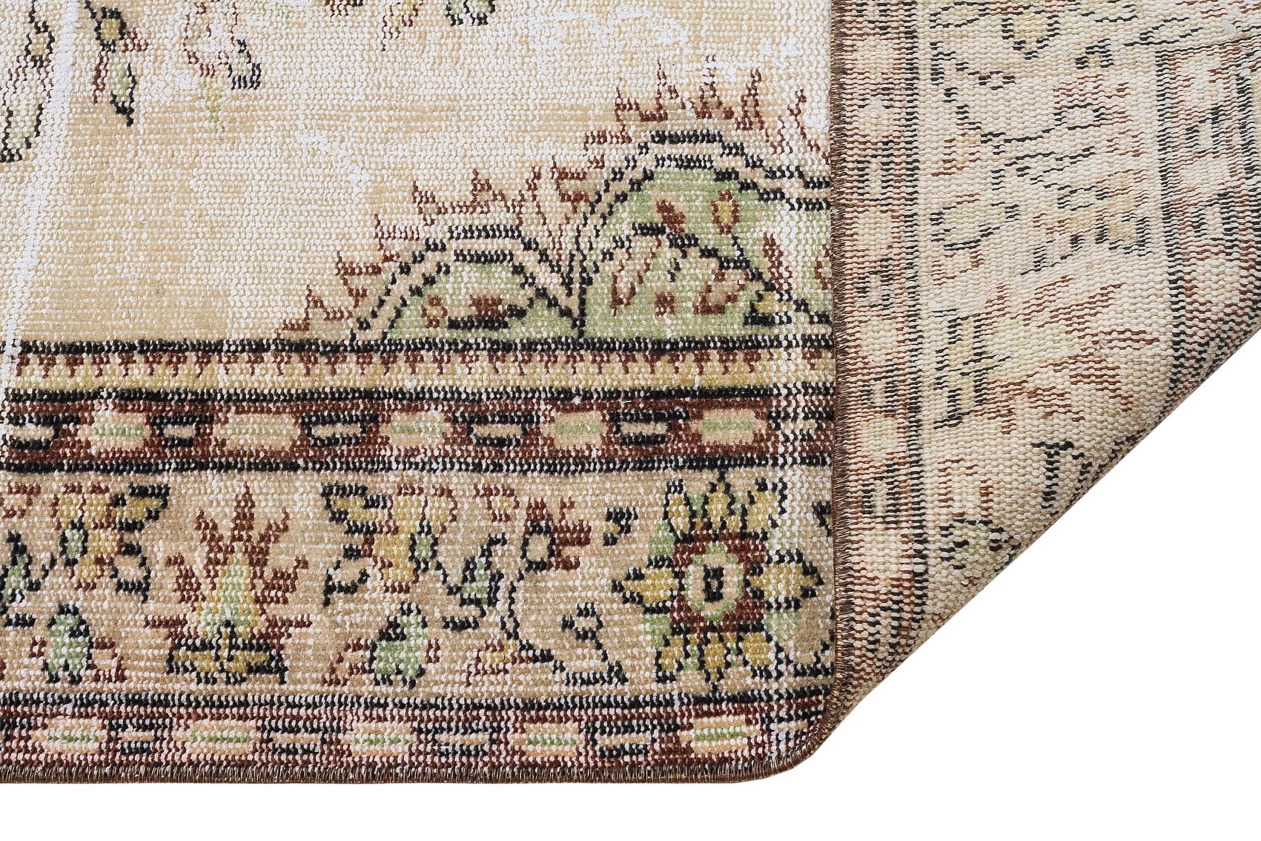 Vintage Hand-Woven Wool Rug — detail view 3, handmade vintage rug