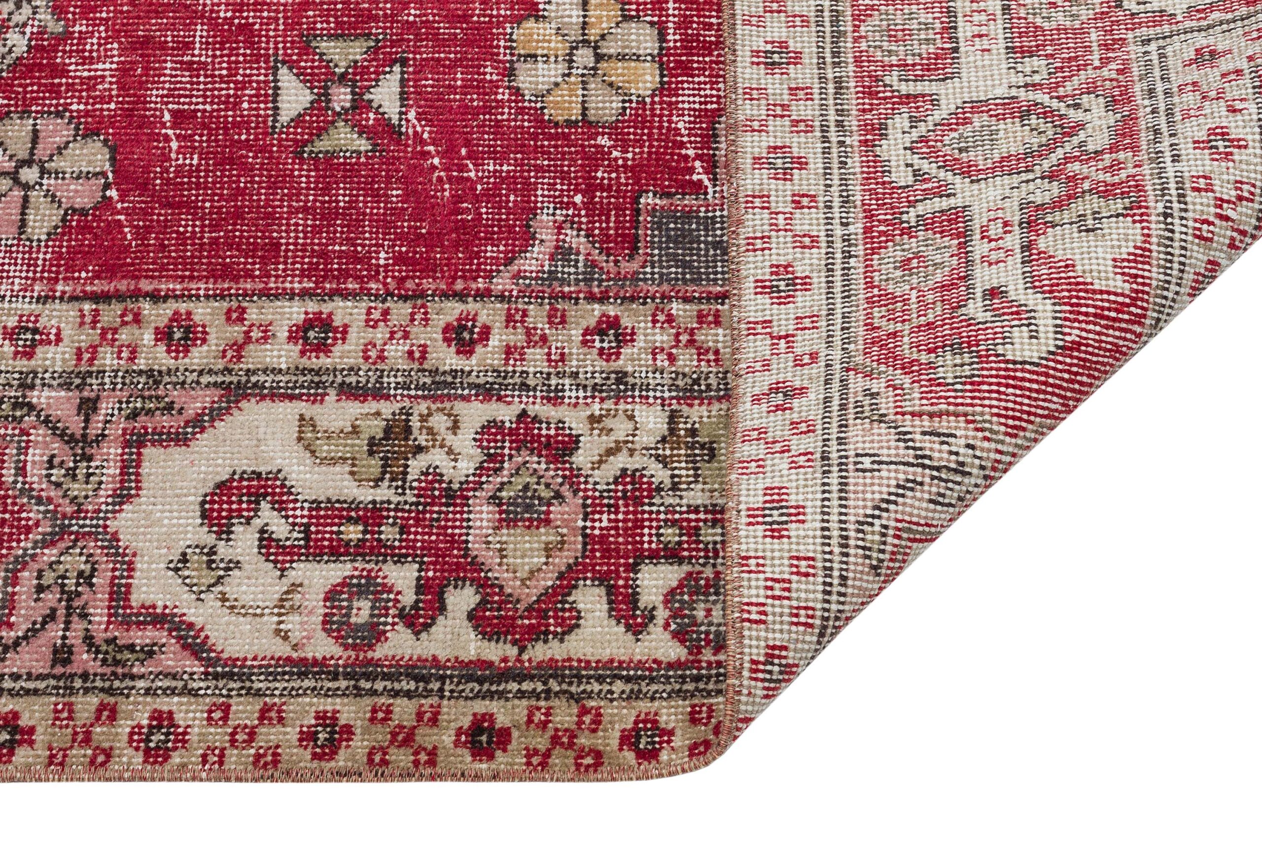 Vintage Hand-Woven Wool Rug — detail view 3, handmade vintage rug