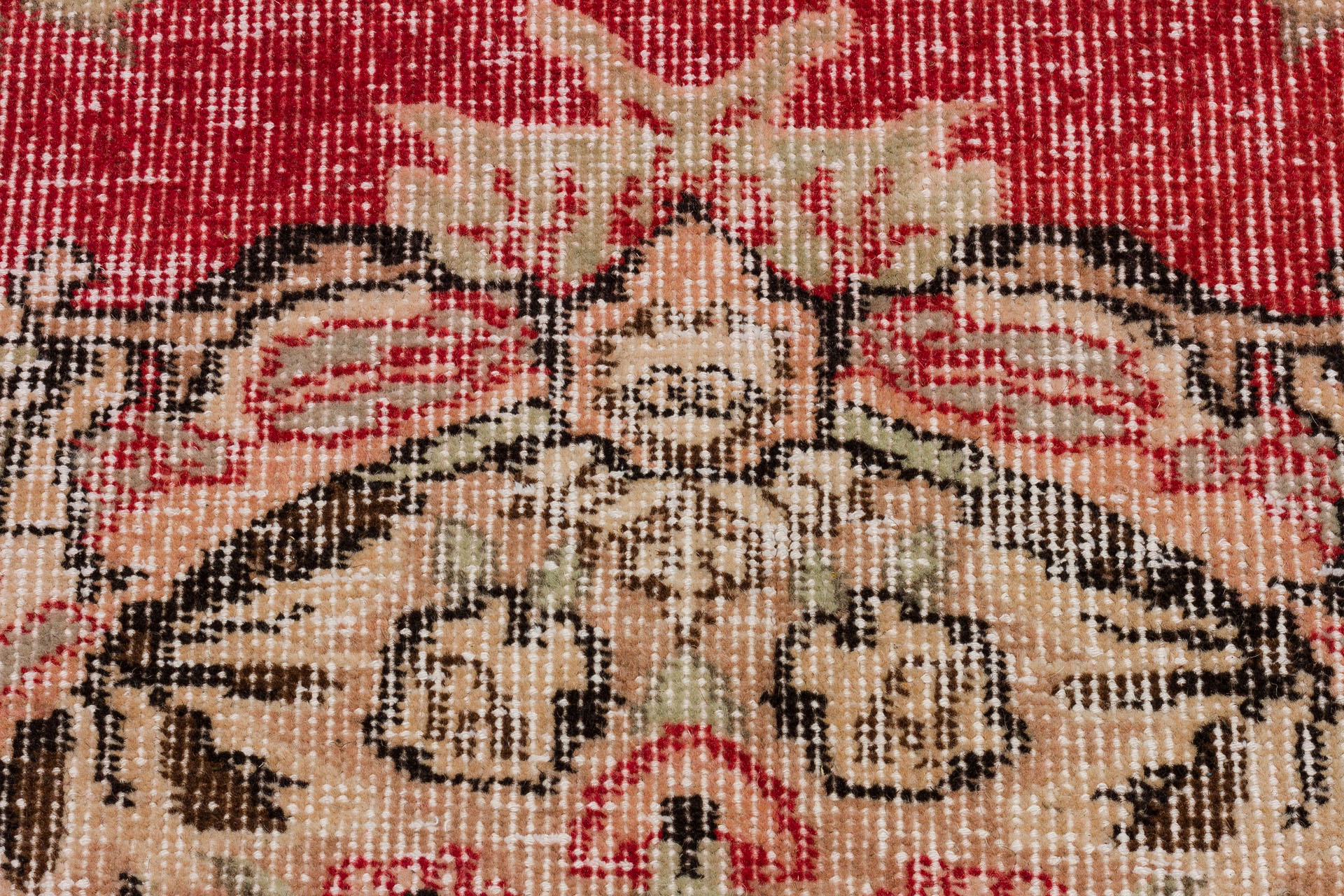 Principle and Legend Distressed Vintage Rug — detail view 4, handmade vintage rug