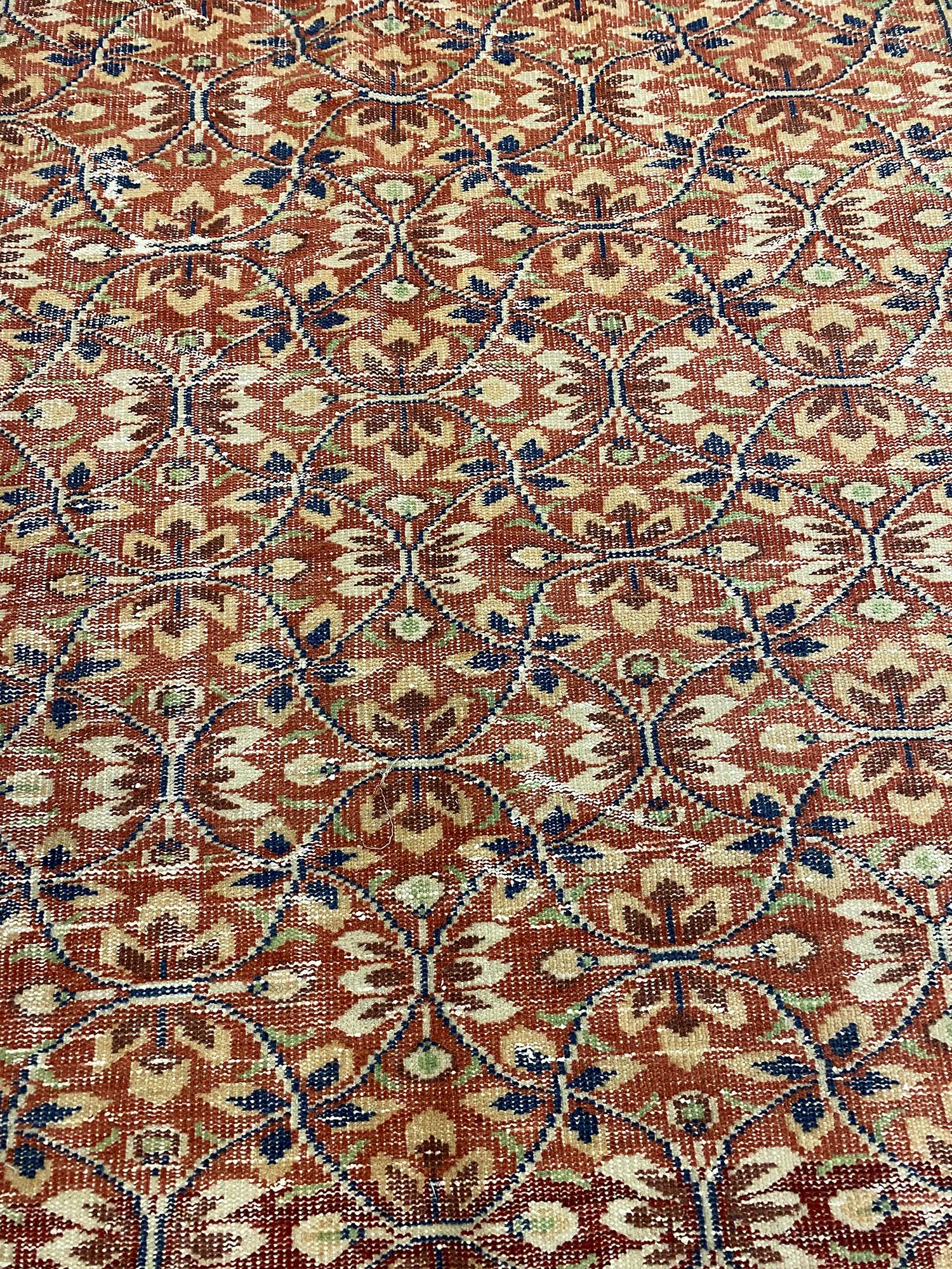 Handmade Distressed Vintage Rug — detail view 3, handmade vintage rug