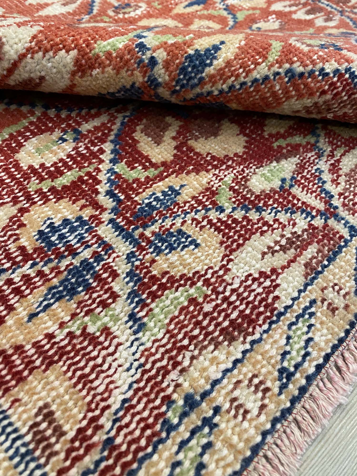 Handmade Distressed Vintage Rug — detail view 4, handmade vintage rug