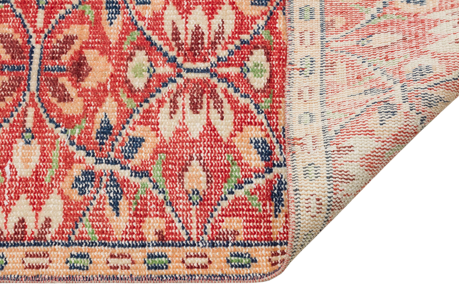 El Yapımı Eskitme Vintage Halı 157 x 250 cm 10181 - Görsel 6