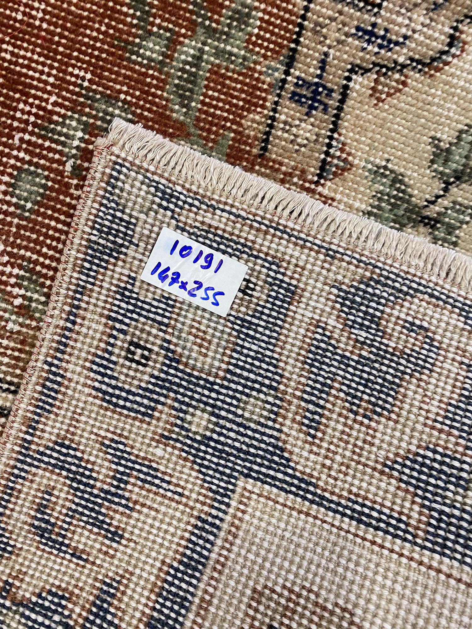 Demirci Distressed Vintage Rug — detail view 4, handmade vintage rug