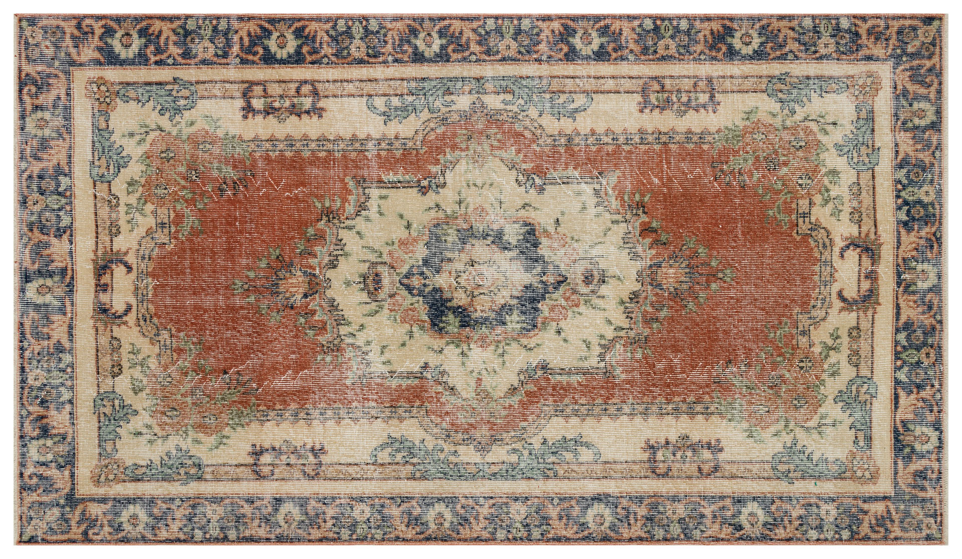Demirci Distressed Vintage Rug — detail view 5, handmade vintage rug
