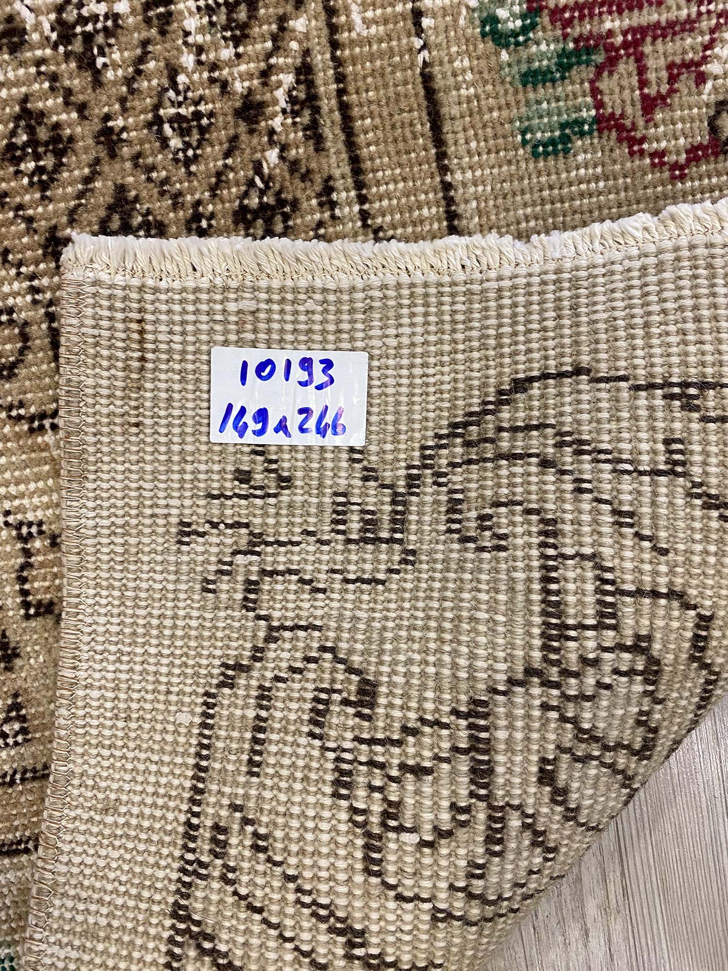 Anatolian Distressed Vintage Rug — detail view 4, handmade vintage rug