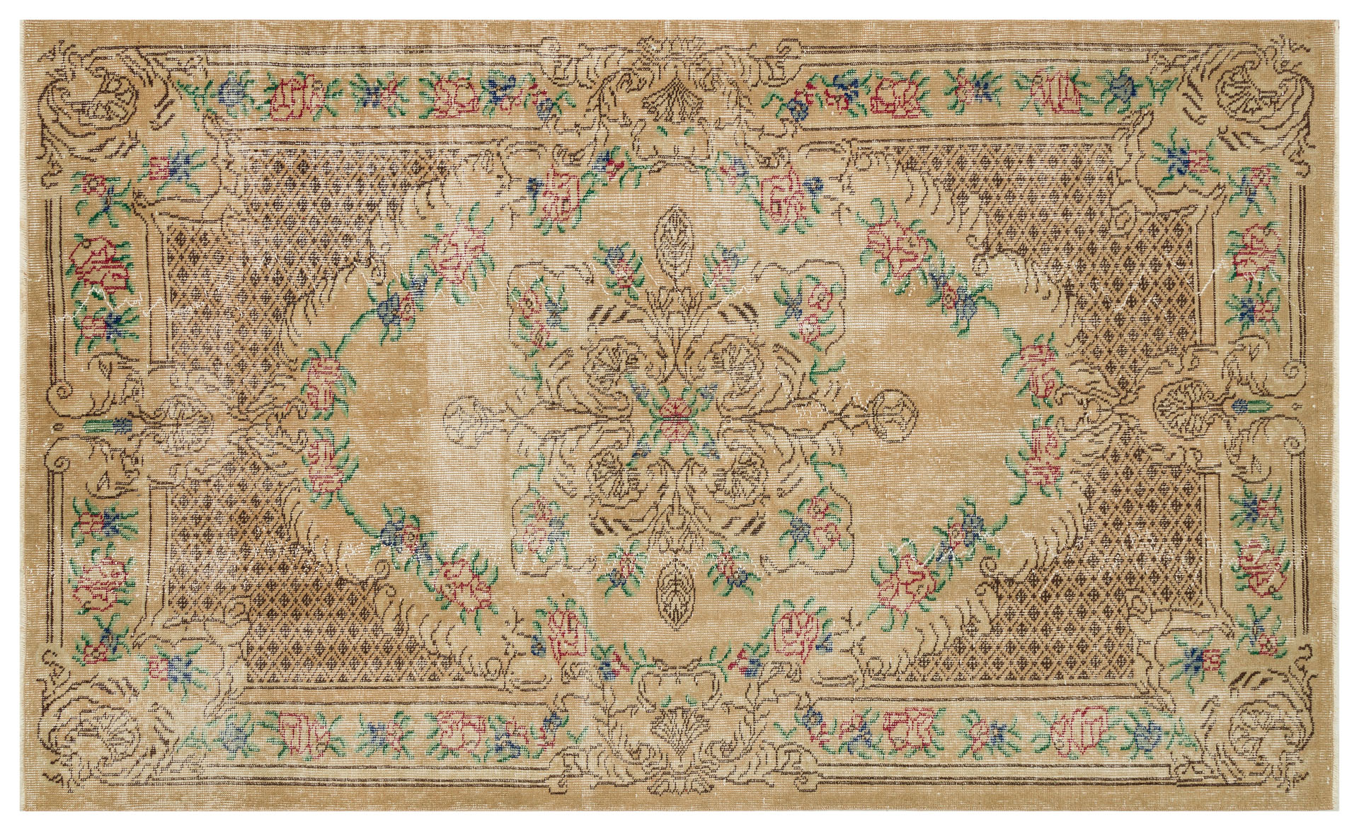 Anatolian Distressed Vintage Rug — detail view 5, handmade vintage rug