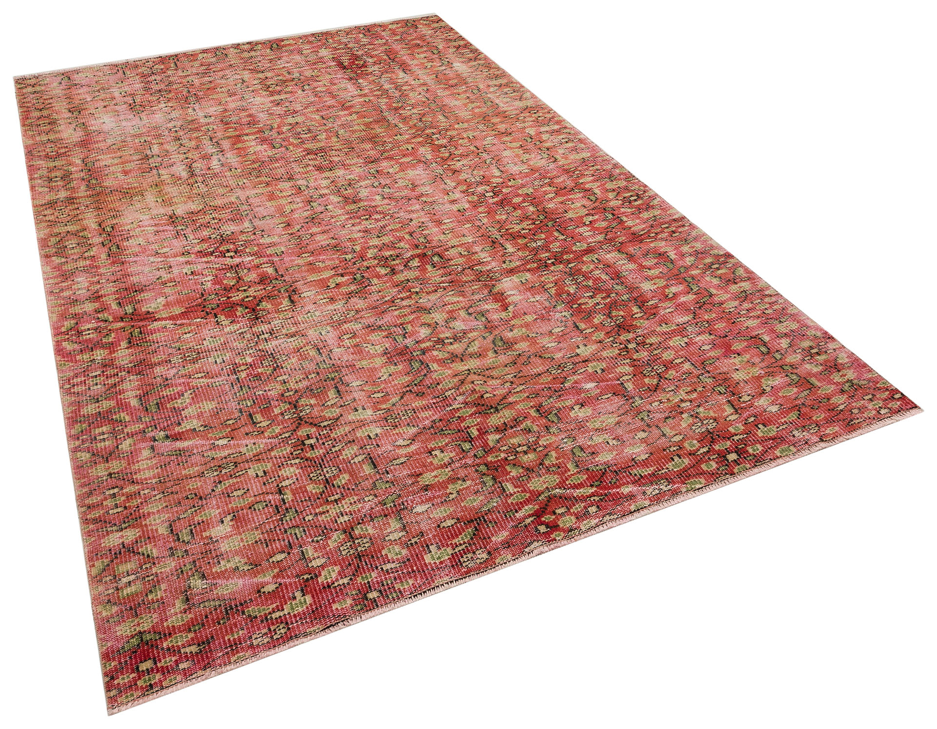 Manisa Distressed Vintage Rug — detail view 2, handmade vintage rug