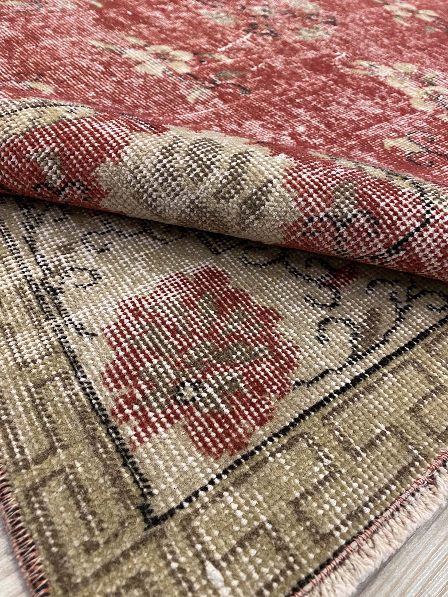 Türk Eskitme Vintage Halı 154 x 254 cm 10197 - Görsel 5