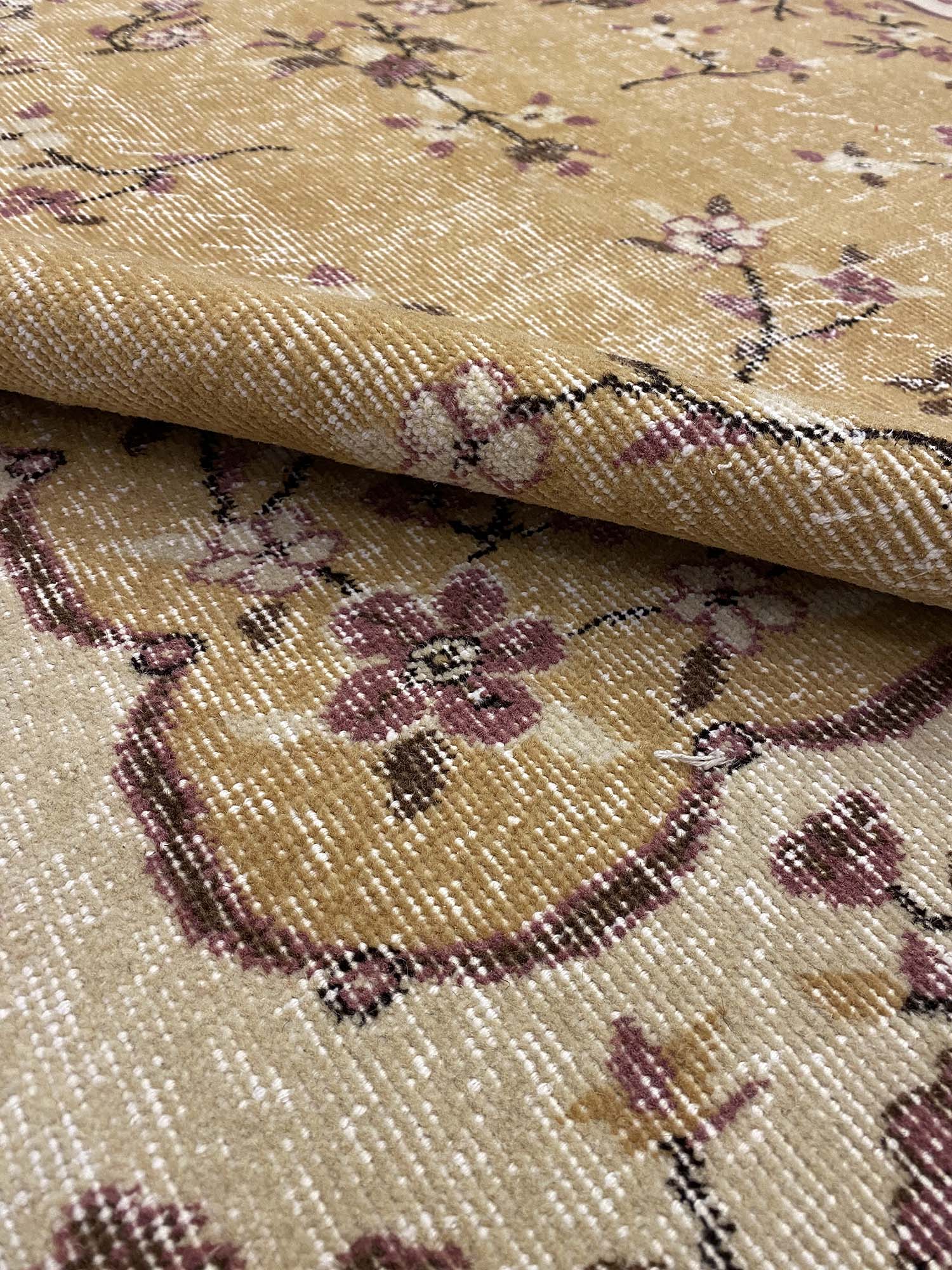 Anatolian Distressed Vintage Rug — detail view 4, handmade vintage rug