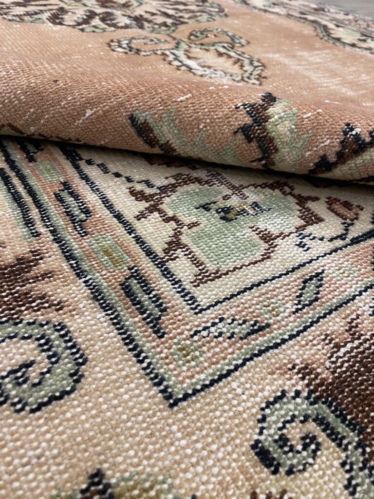 Vintage Distressed Rug, detail view 5, handmade rug, SKU 10210