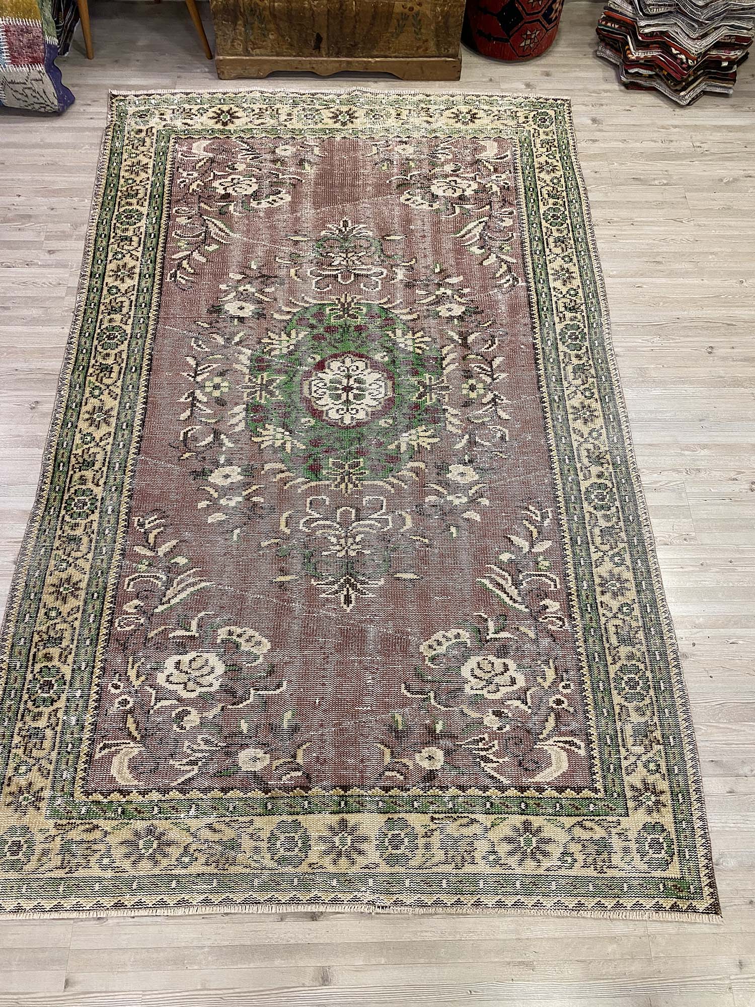 Anadolu Desenli Eskitme Halı 166x264 cm 10211 - Görsel 9