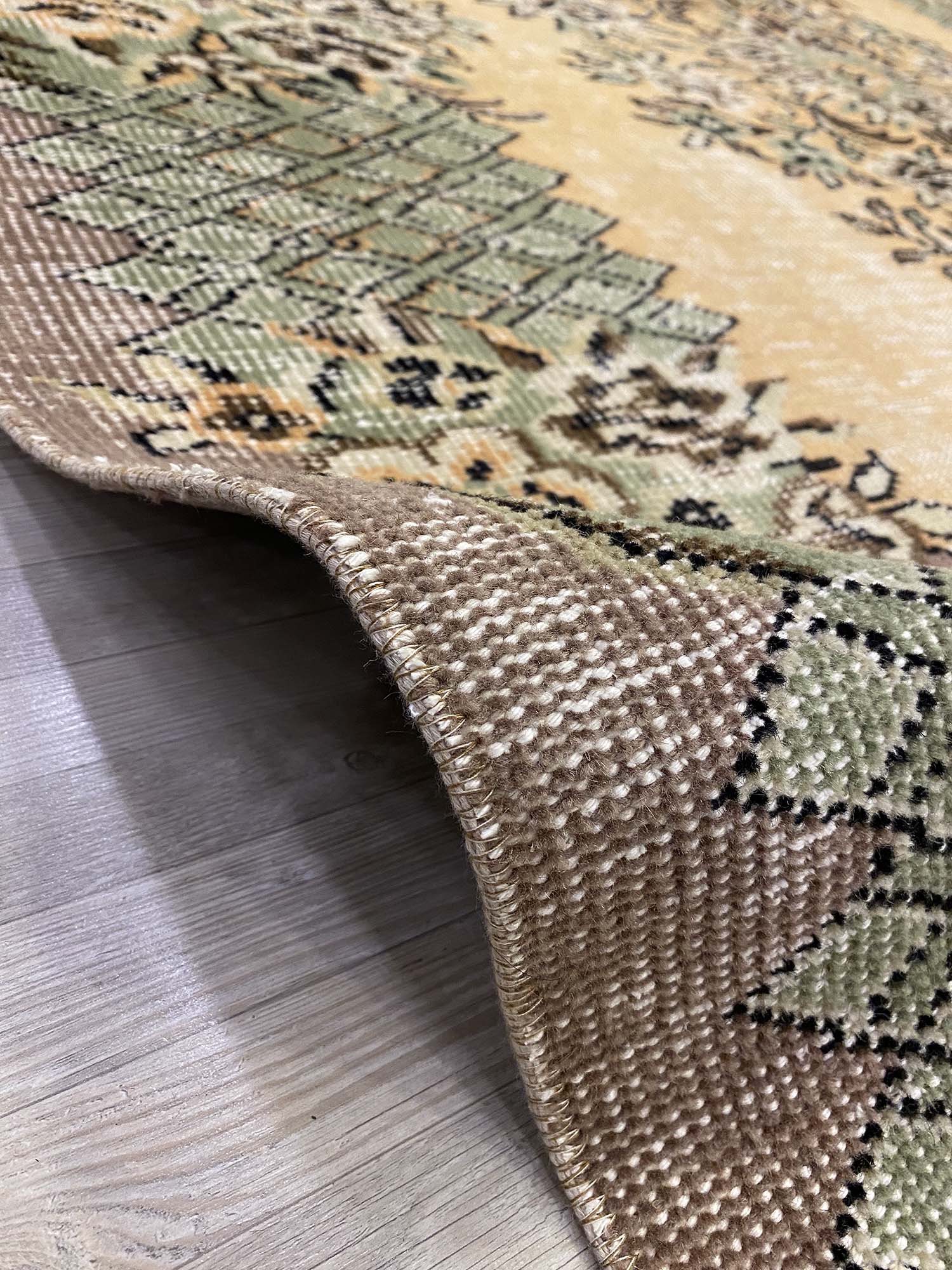 Unique Distressed Vintage Rug — detail view 3, handmade vintage rug