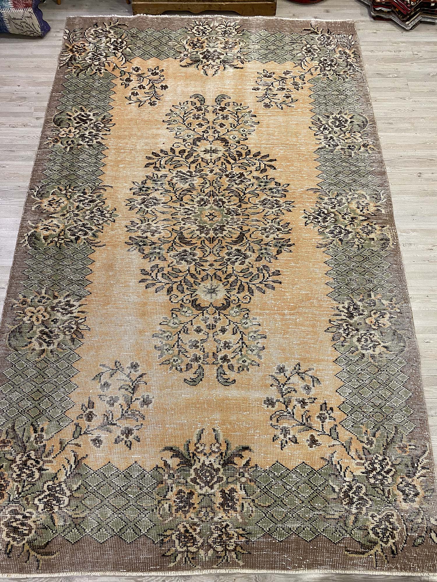 Eşsiz Eskitme Vintage Halı 180 x 300 cm 10213 - Görsel 7