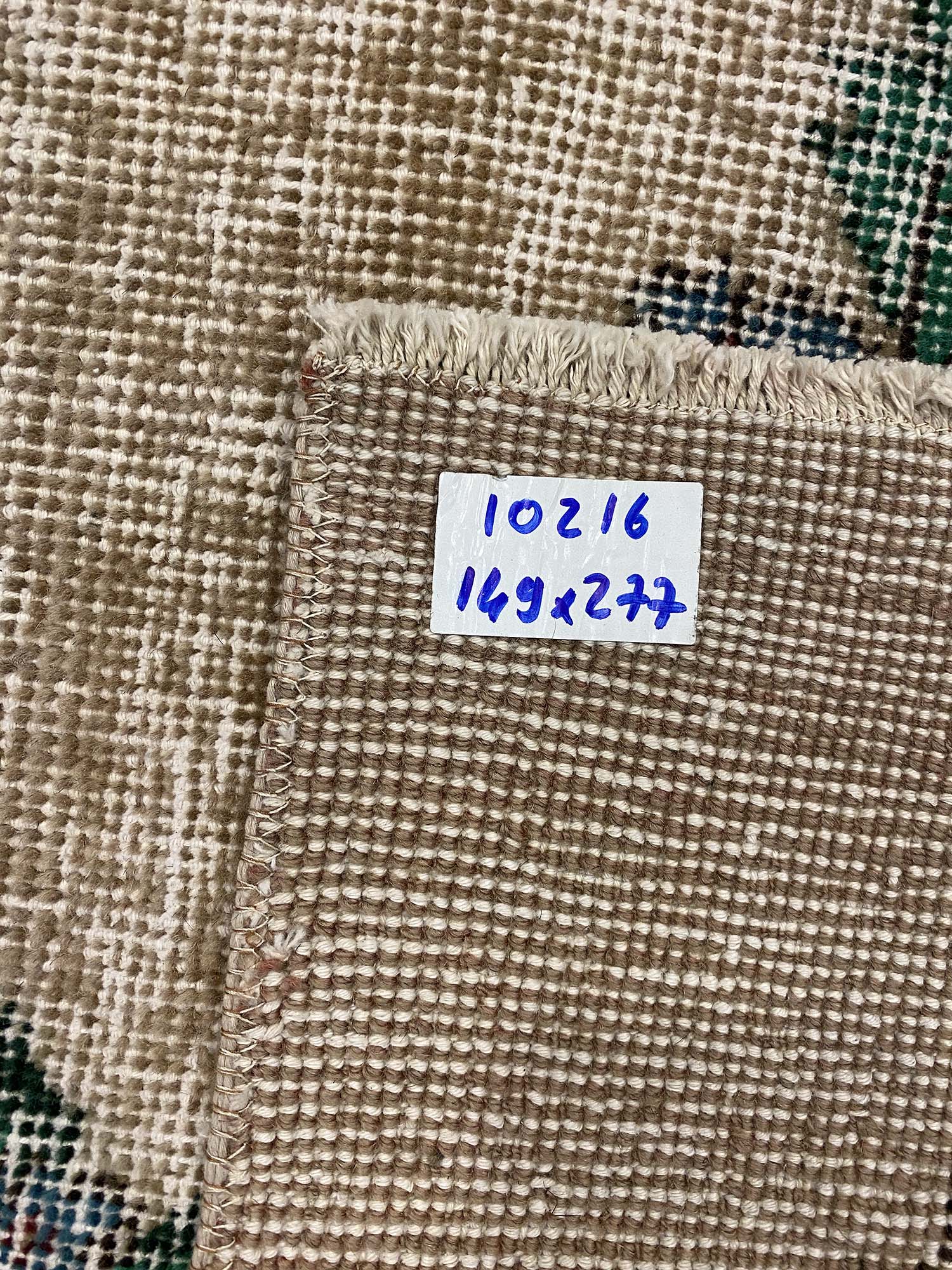 Principle and Legend Distressed Vintage Rug — detail view 2, handmade vintage rug