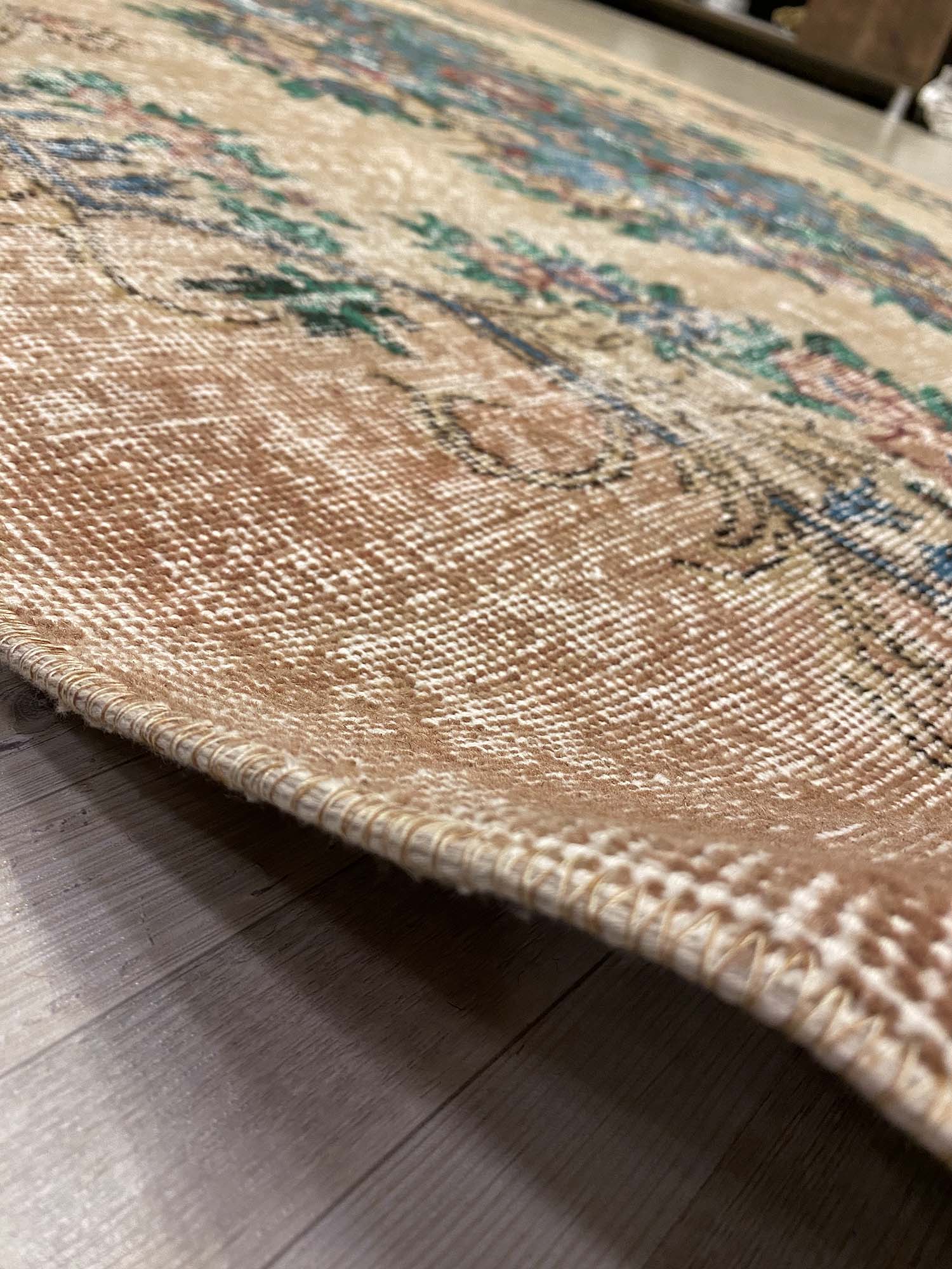 Principle and Legend Distressed Vintage Rug — detail view 3, handmade vintage rug