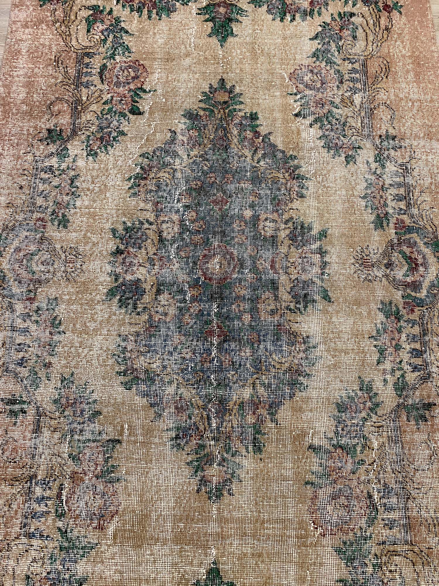 Principle and Legend Distressed Vintage Rug — detail view 5, handmade vintage rug