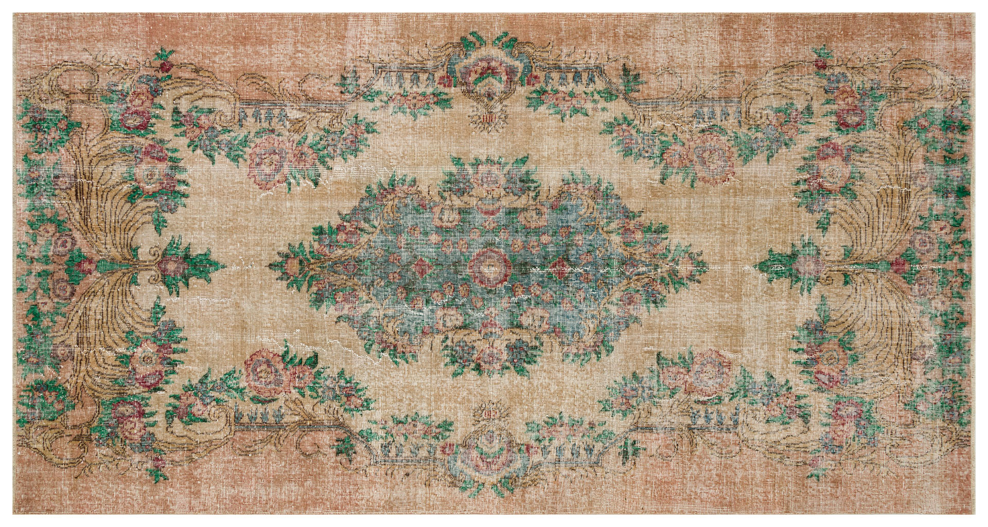 Prensip ve Efsane Eskitme Vintage Halı 149 x 277 cm 10216 - Görsel 8