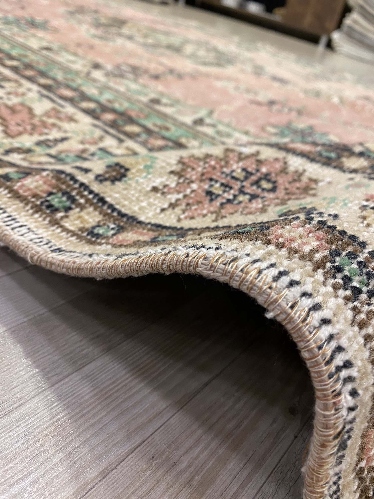 Ottoman Antique-Style Vintage Rug — detail view 3, handmade vintage rug