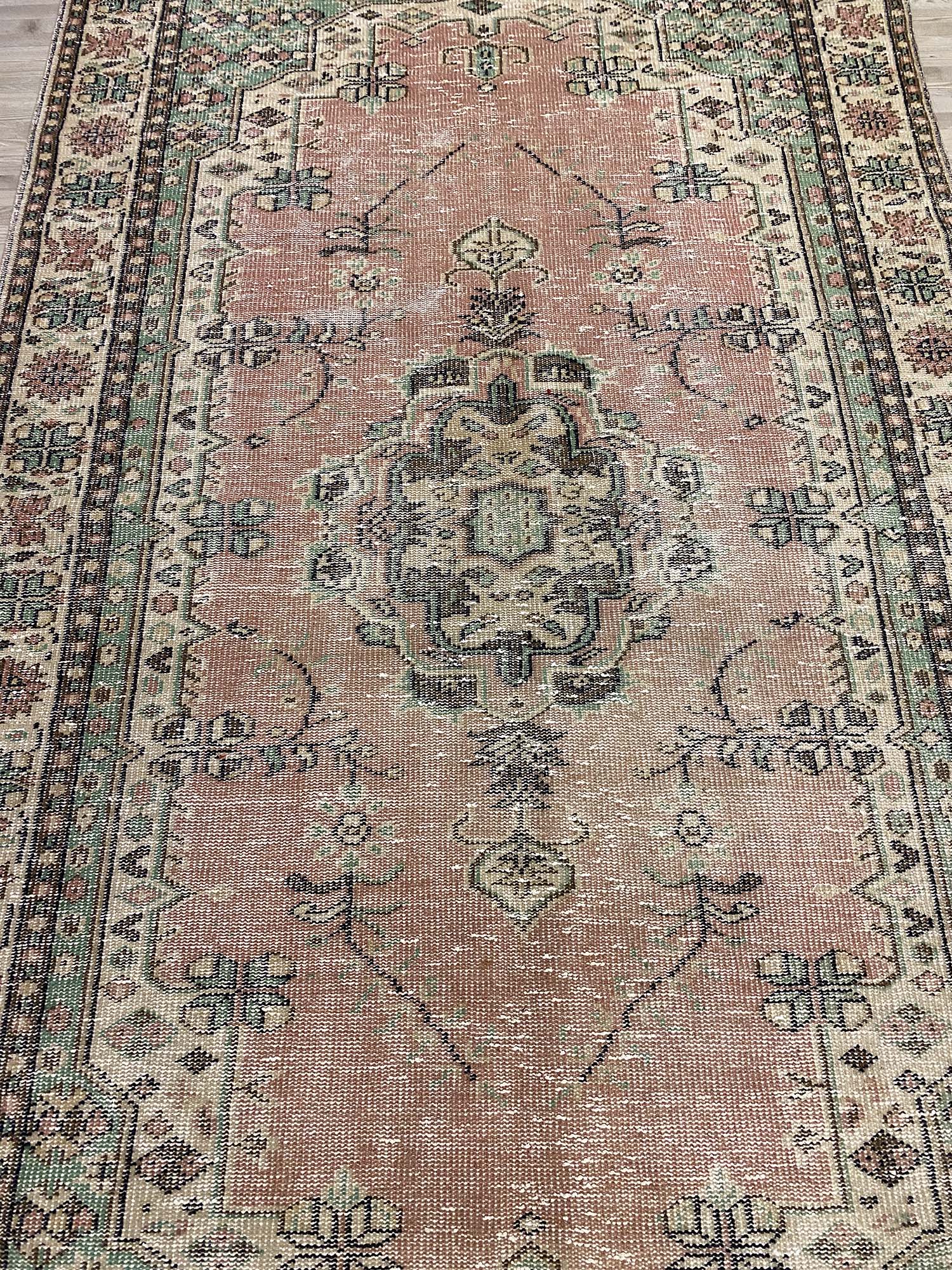 Ottoman Antique-Style Vintage Rug — detail view 5, handmade vintage rug