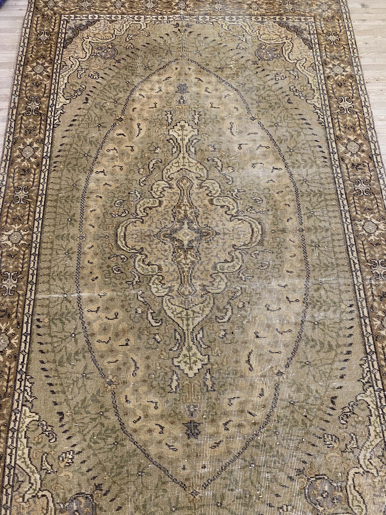 Demirci Distressed Vintage Rug — detail view 3, handmade vintage rug