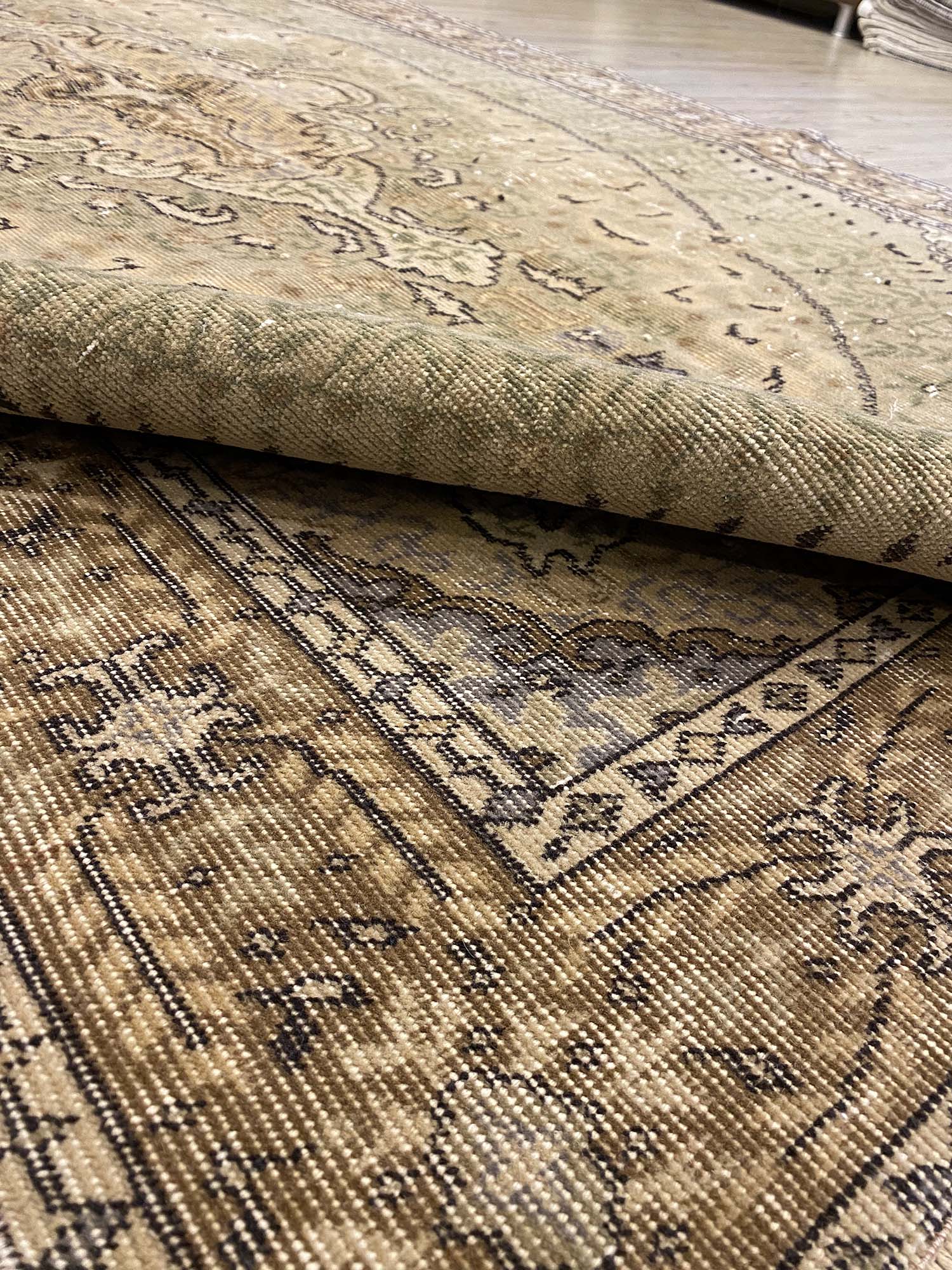 Demirci Distressed Vintage Rug — detail view 5, handmade vintage rug
