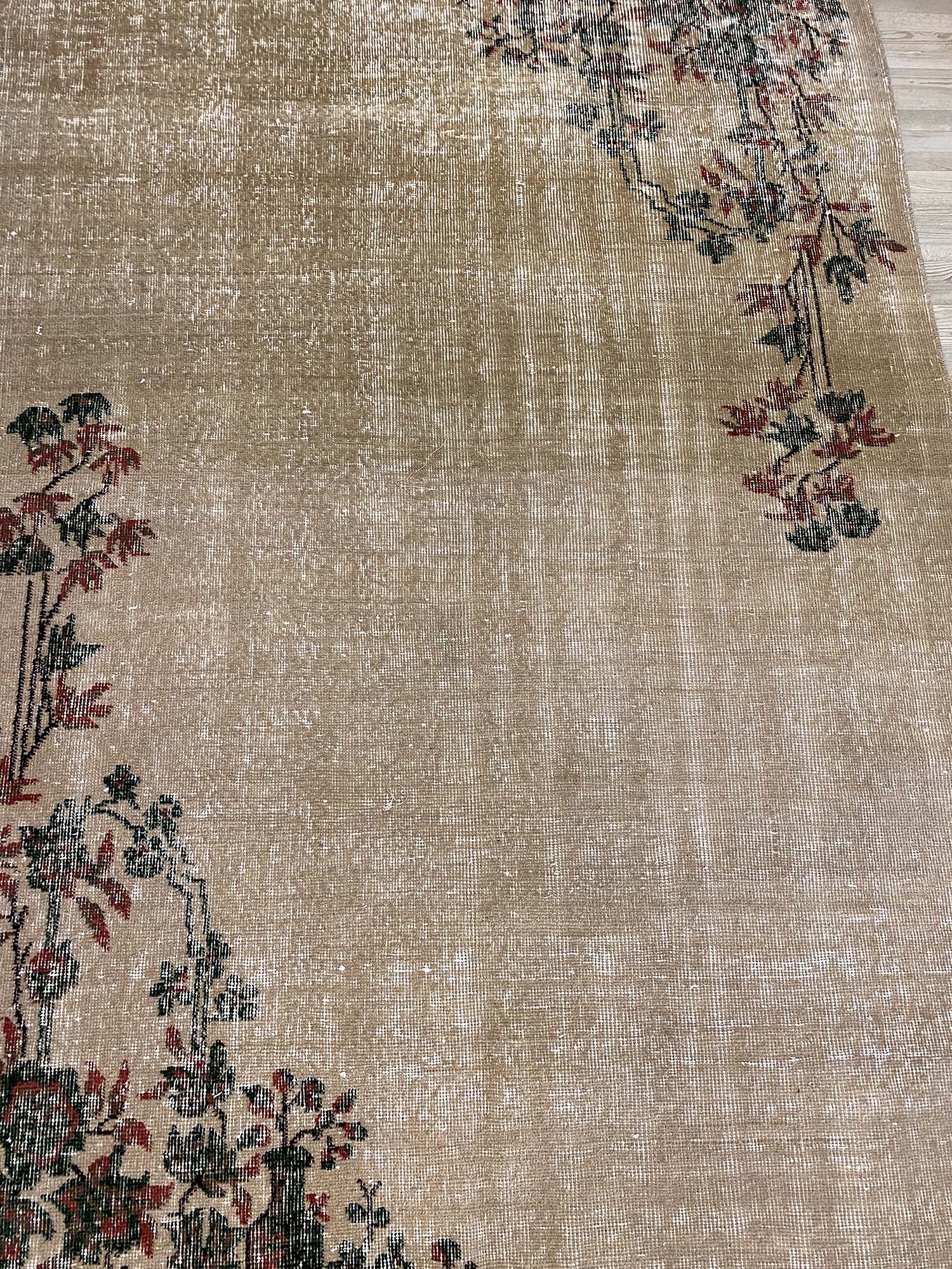 Milas Distressed Vintage Rug — detail view 5, handmade vintage rug