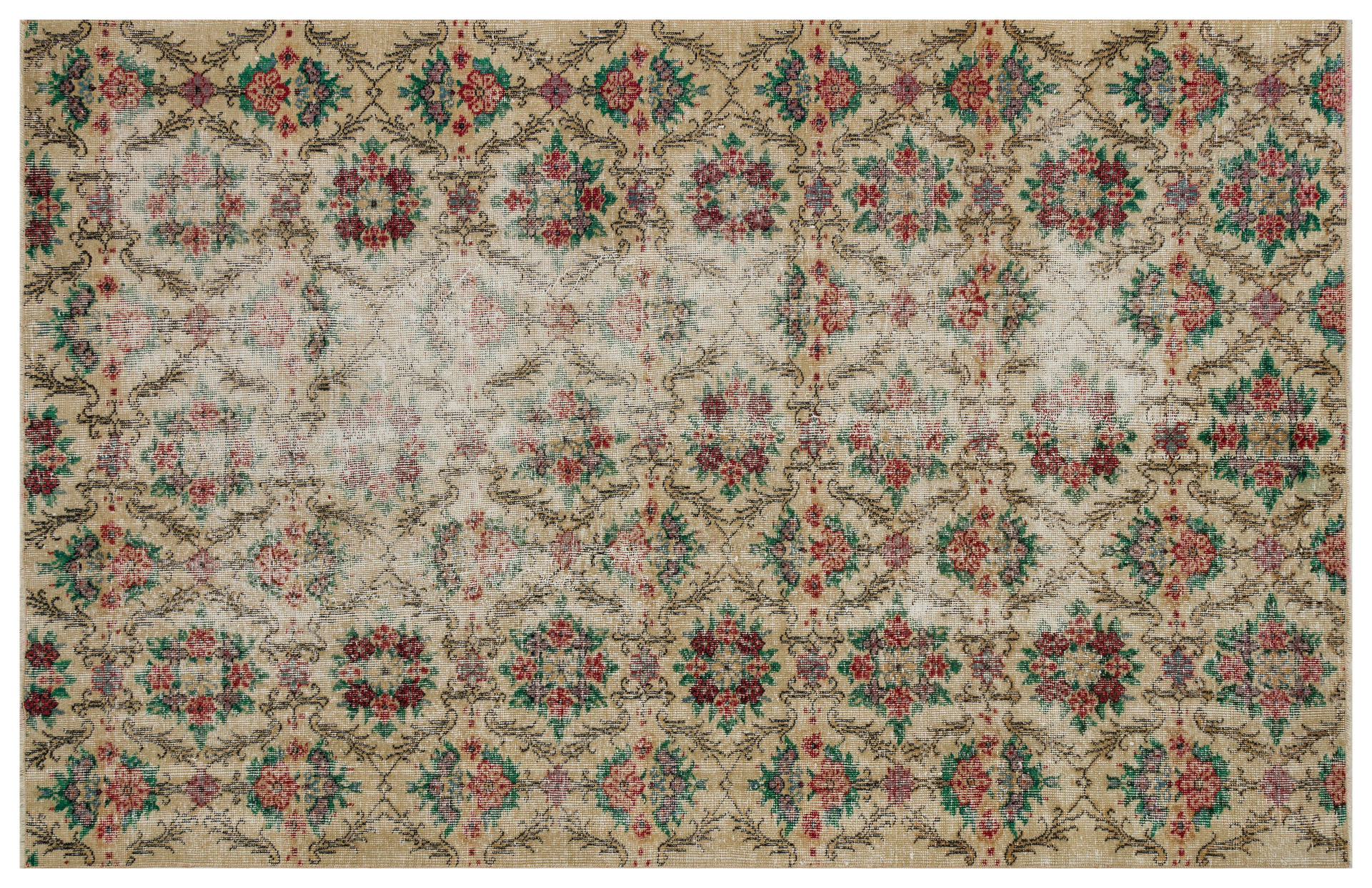 Uçak Eskitme Vintage Halı 158 x 243 cm 10221 - Görsel 7
