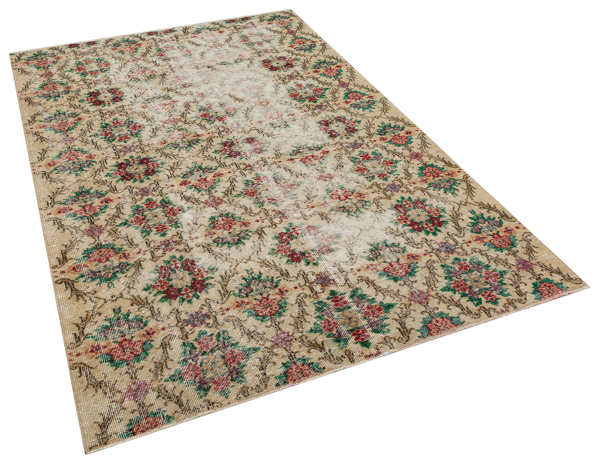 Uçak Eskitme Vintage Halı 158 x 243 cm 10221 - Görsel 10