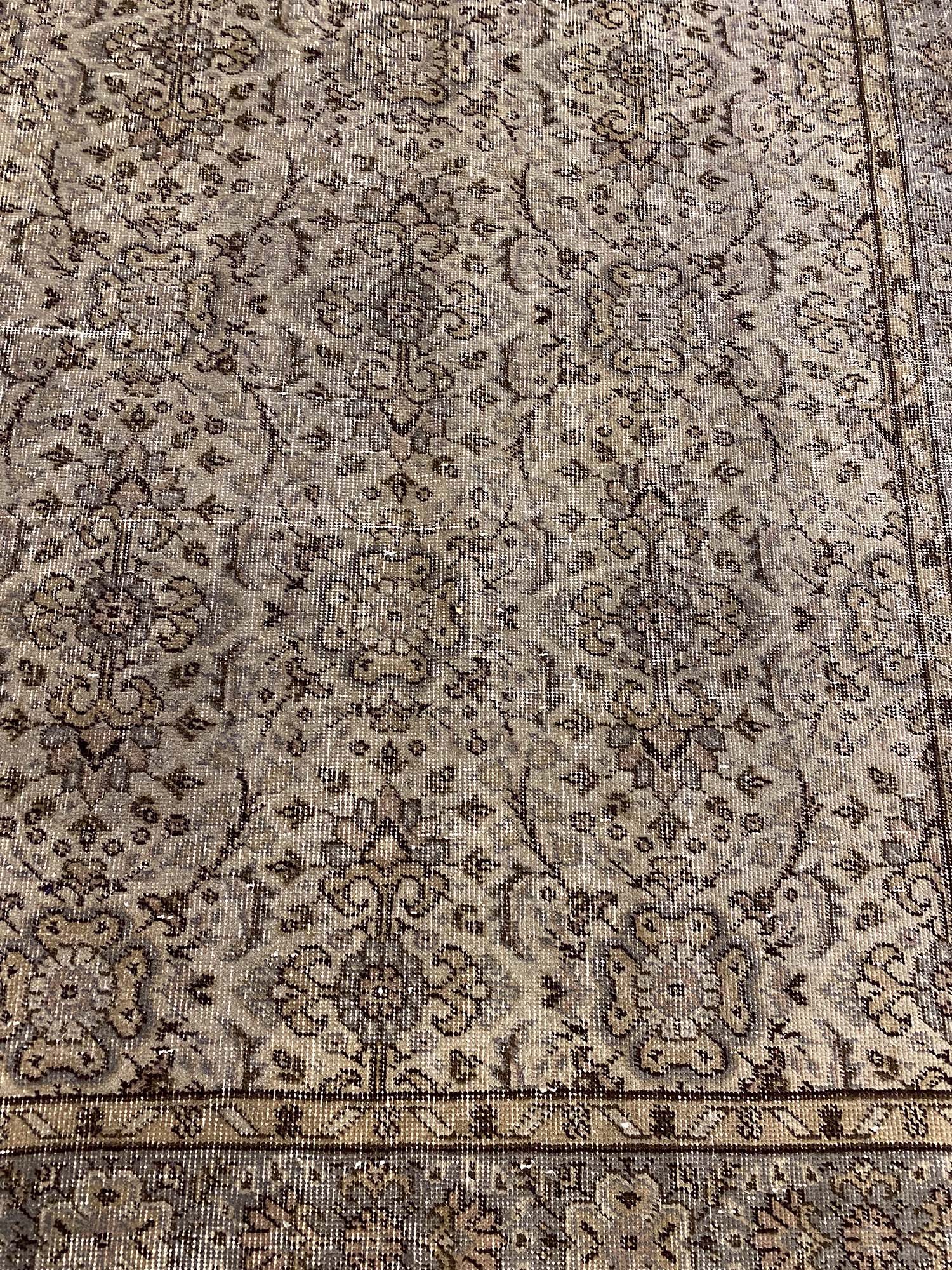 Distressed Vintage Rug — detail view 3, handmade vintage rug
