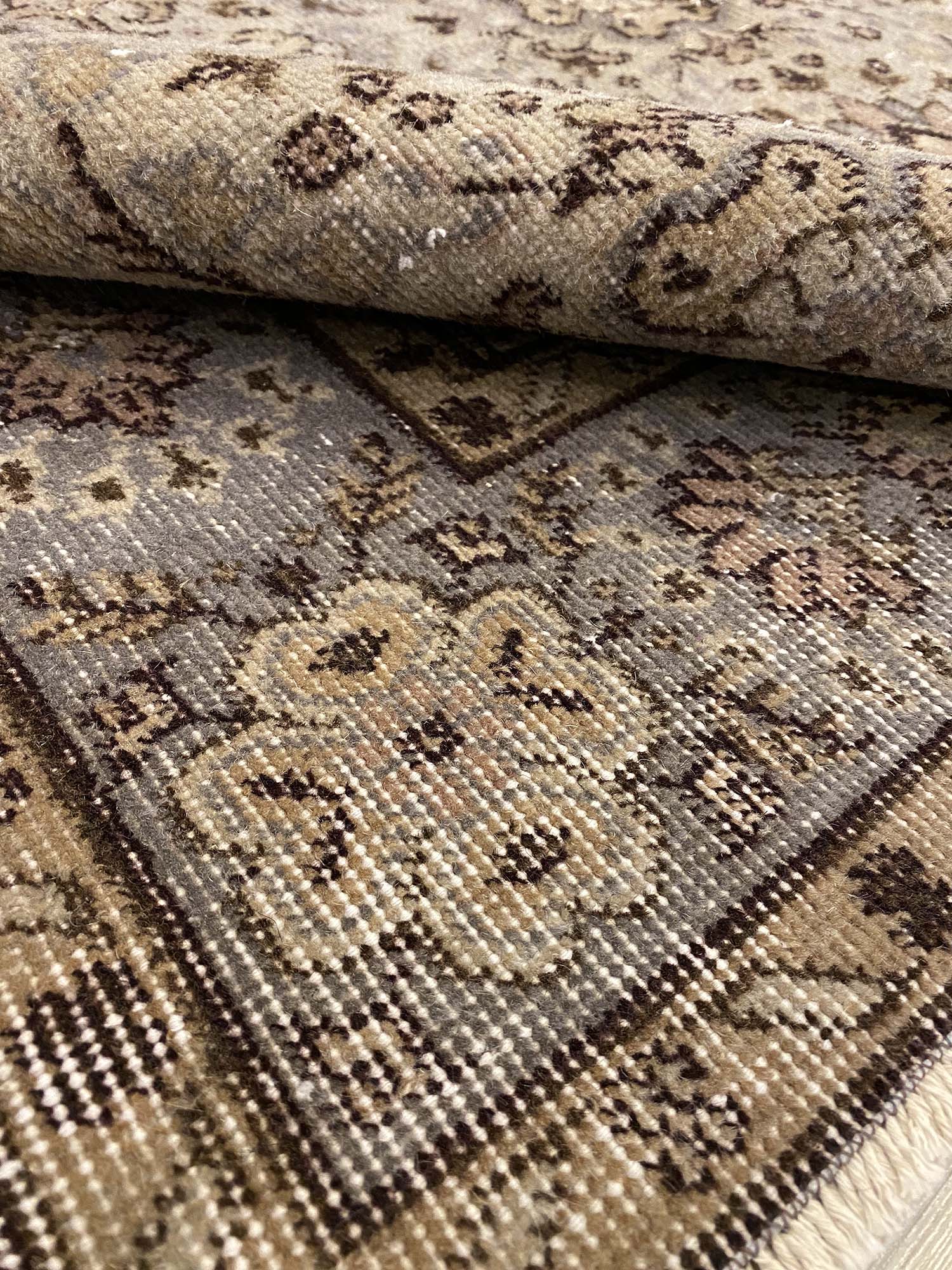 Distressed Vintage Rug — detail view 4, handmade vintage rug
