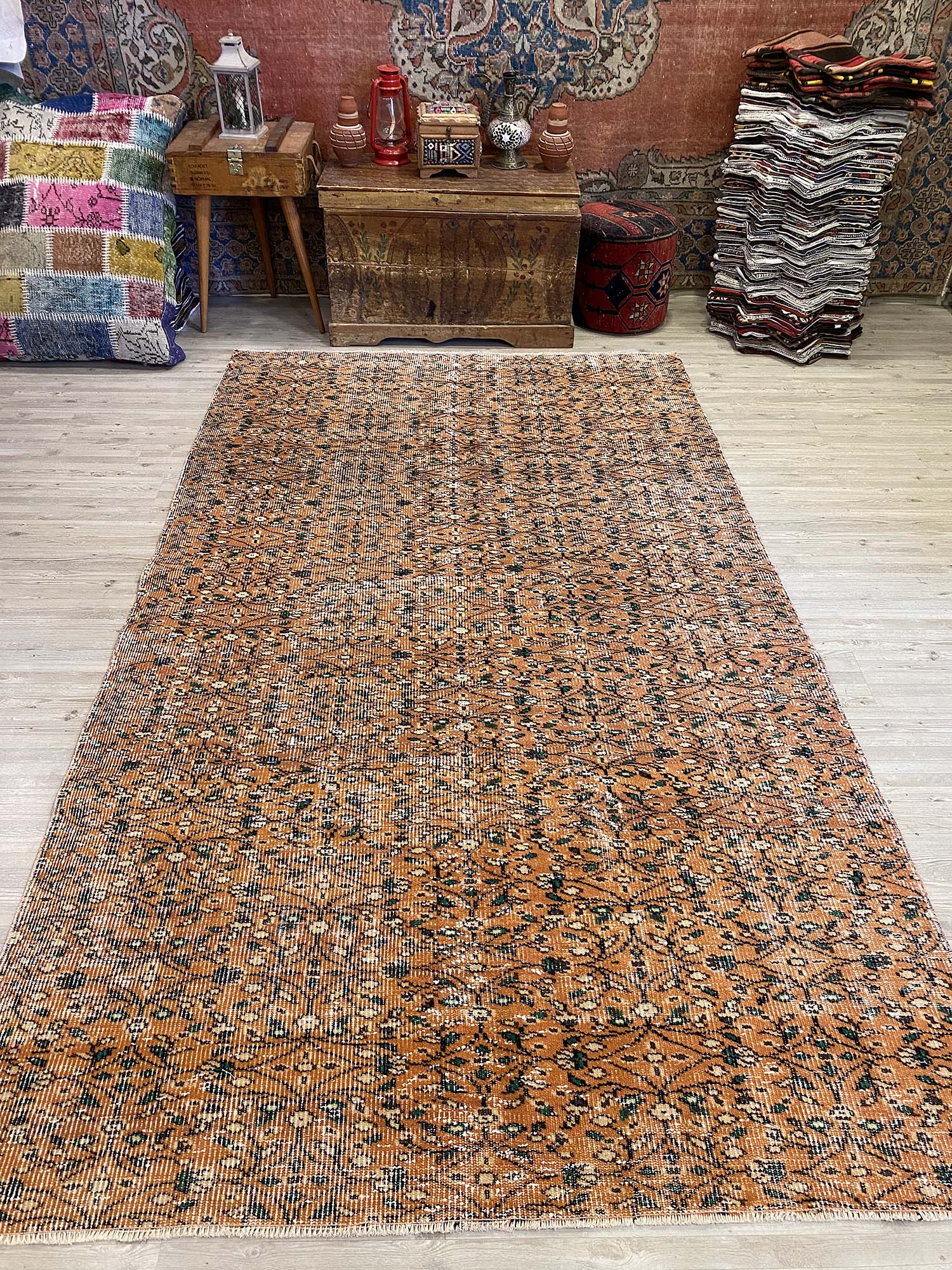 Osmanlı Eskitme Vintage Halı 164 x 286 cm 10242