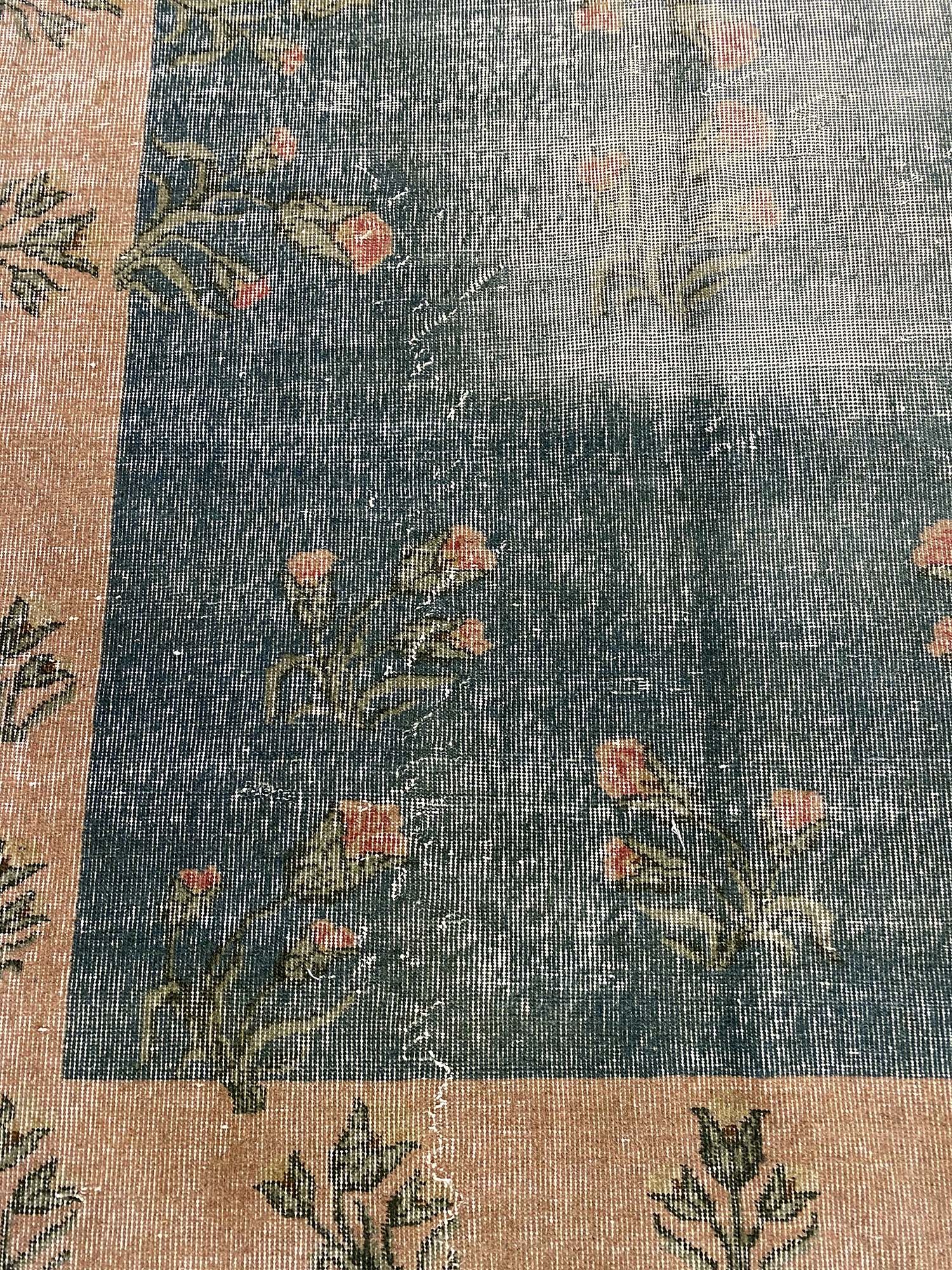 Ottoman Distressed Vintage Rug — detail view 3, handmade vintage rug