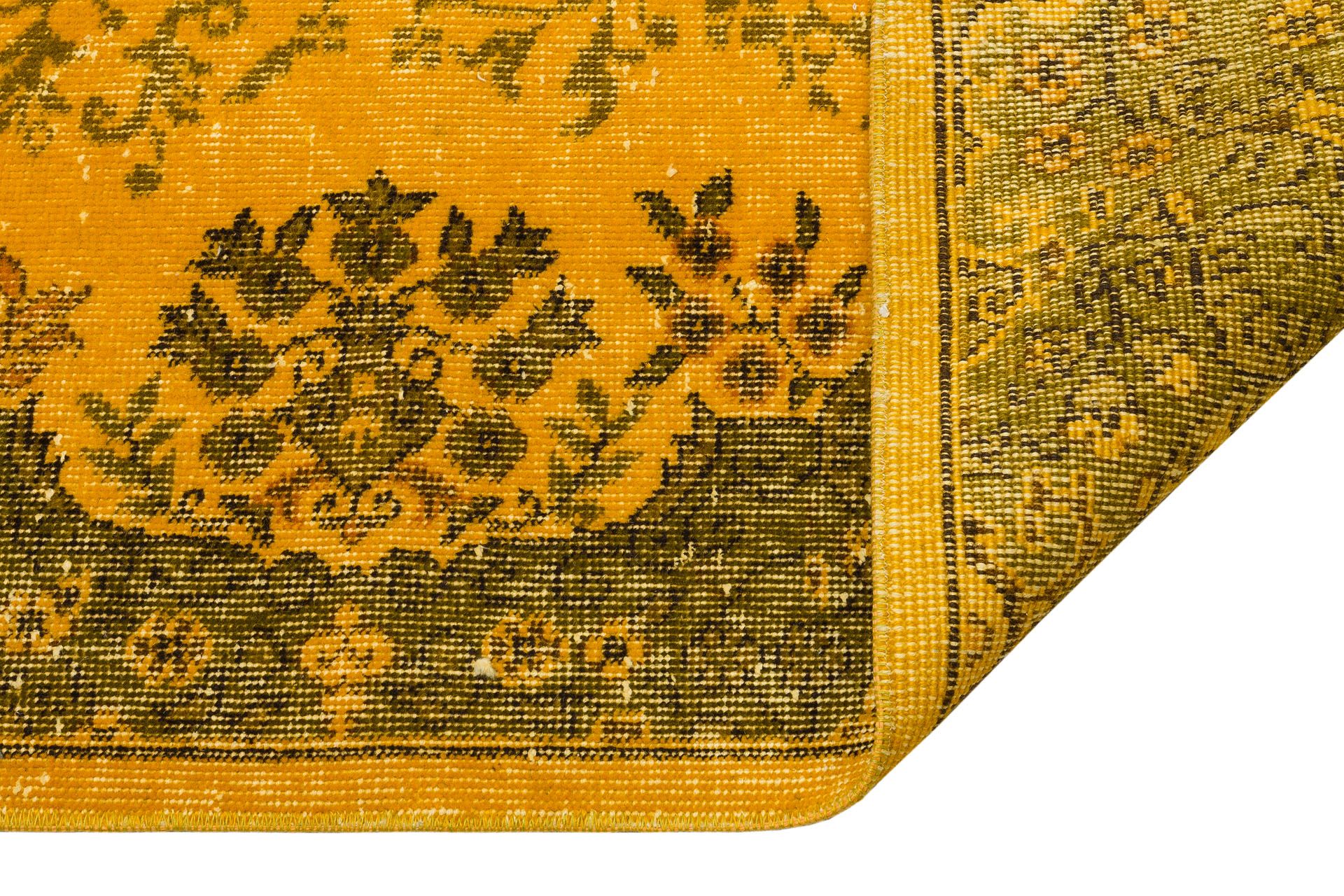 The Melancholy of Times Past: Distressed Vintage Rug — detail view 3, handmade vintage rug