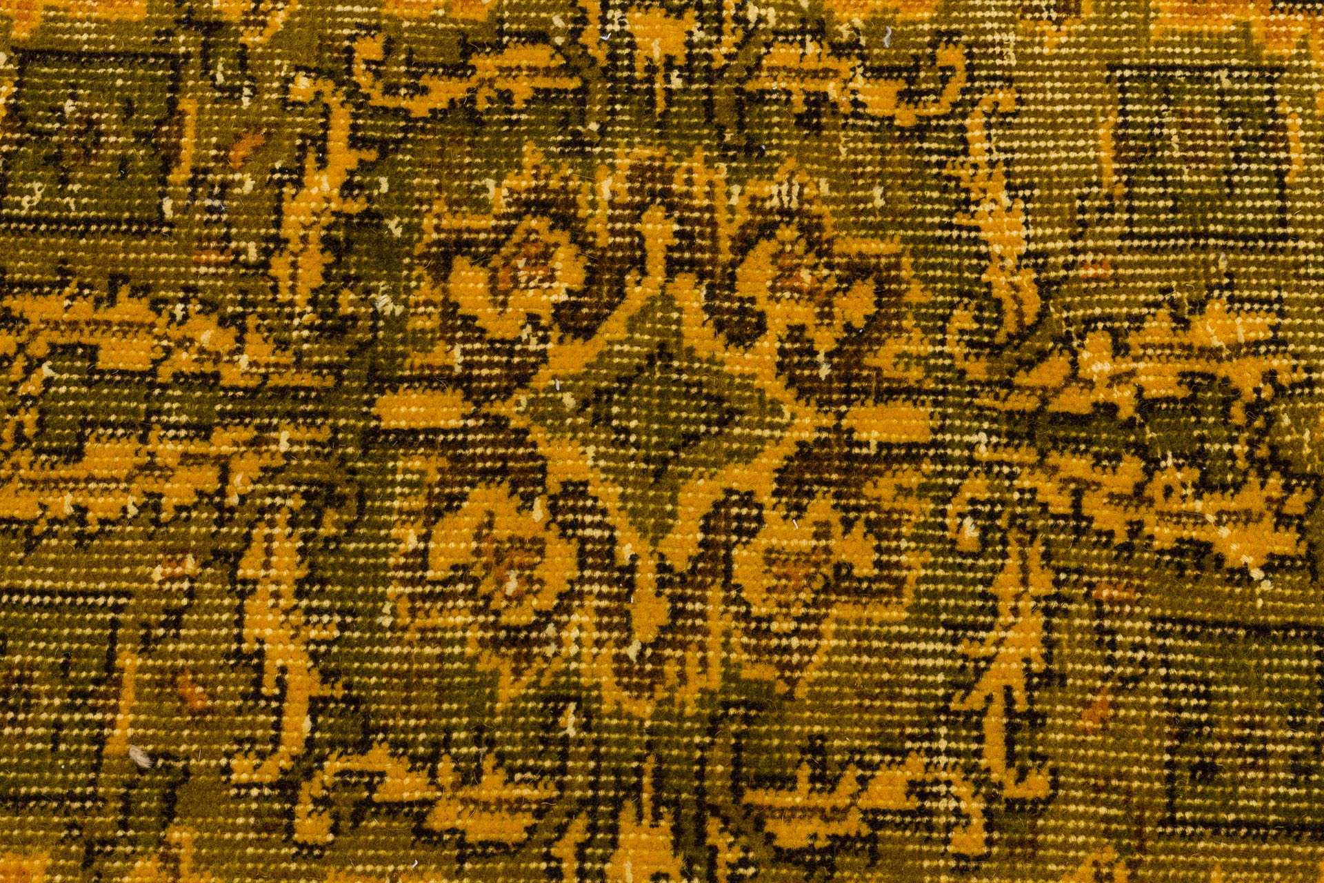 The Melancholy of Times Past: Distressed Vintage Rug — detail view 4, handmade vintage rug
