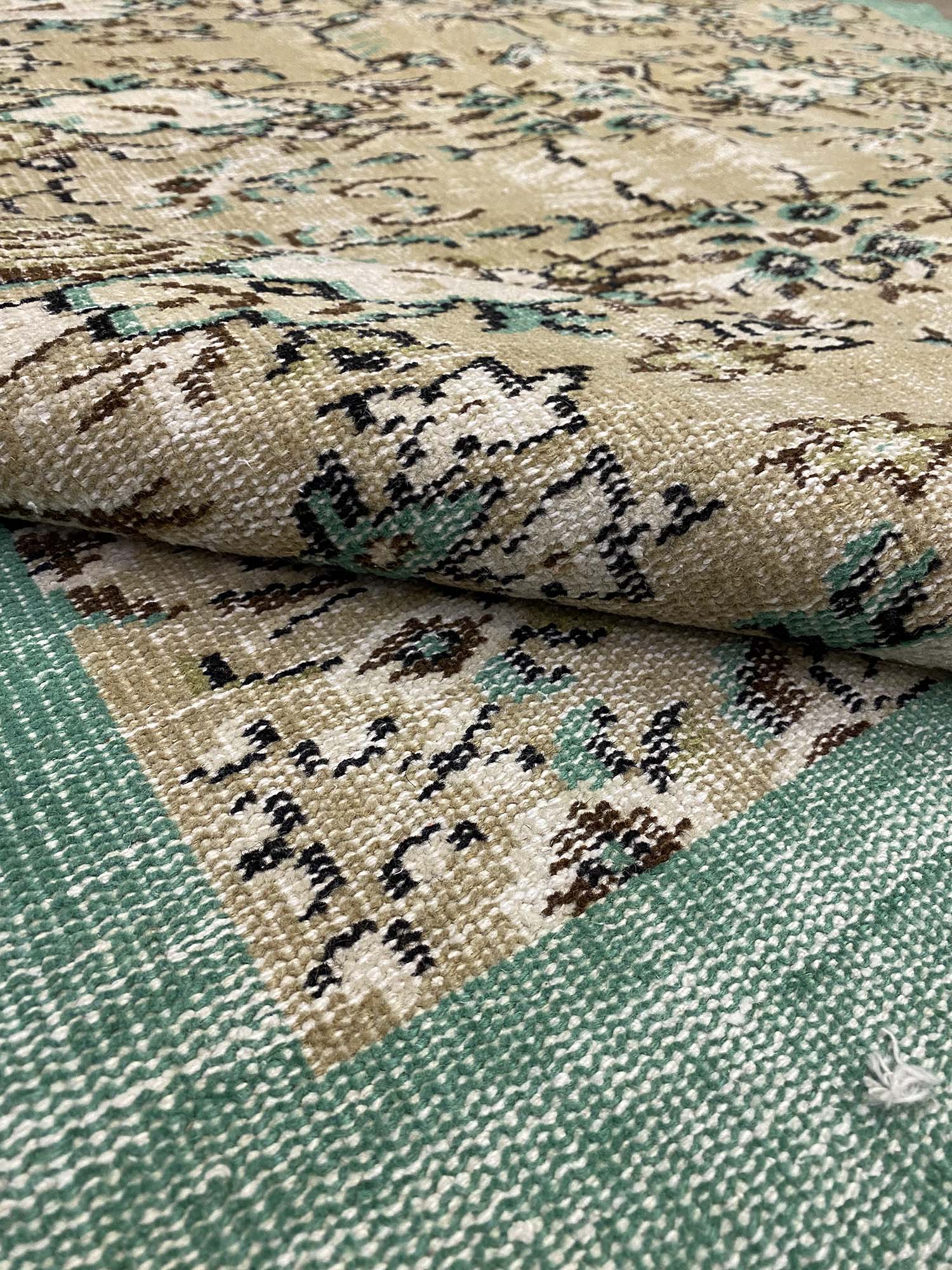Anatolian Distressed Vintage Rug — detail view 4, handmade vintage rug