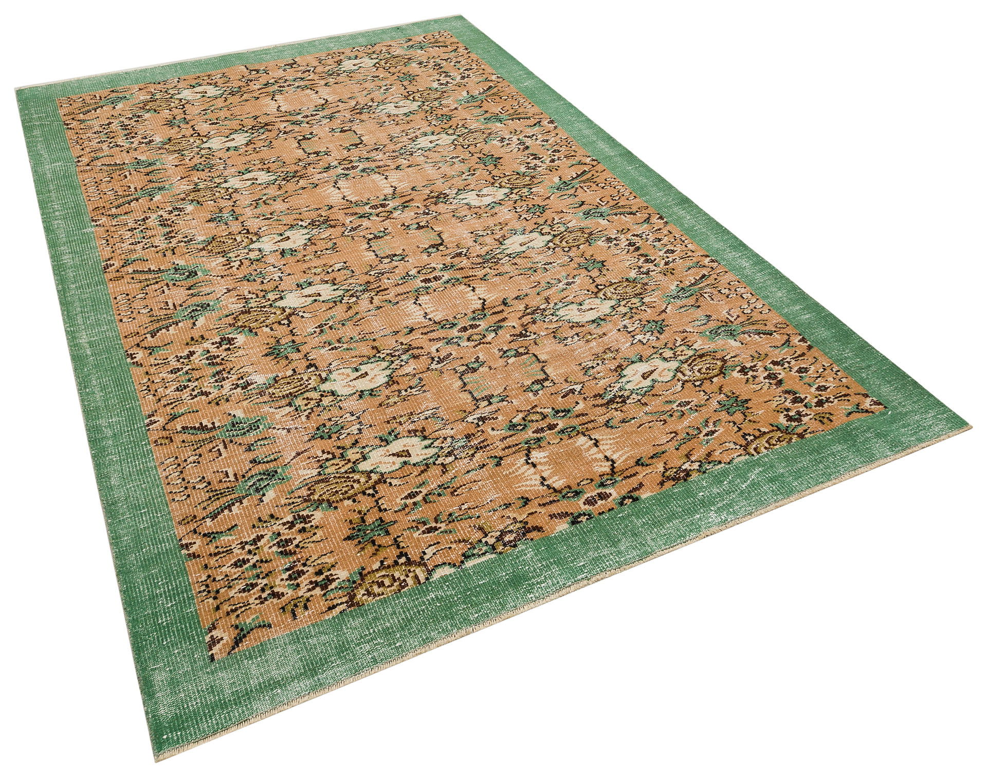Sır Gibi Saklanmış İnci Eskitme Vintage Halı 171 x 265 cm 10251 - Görsel 11
