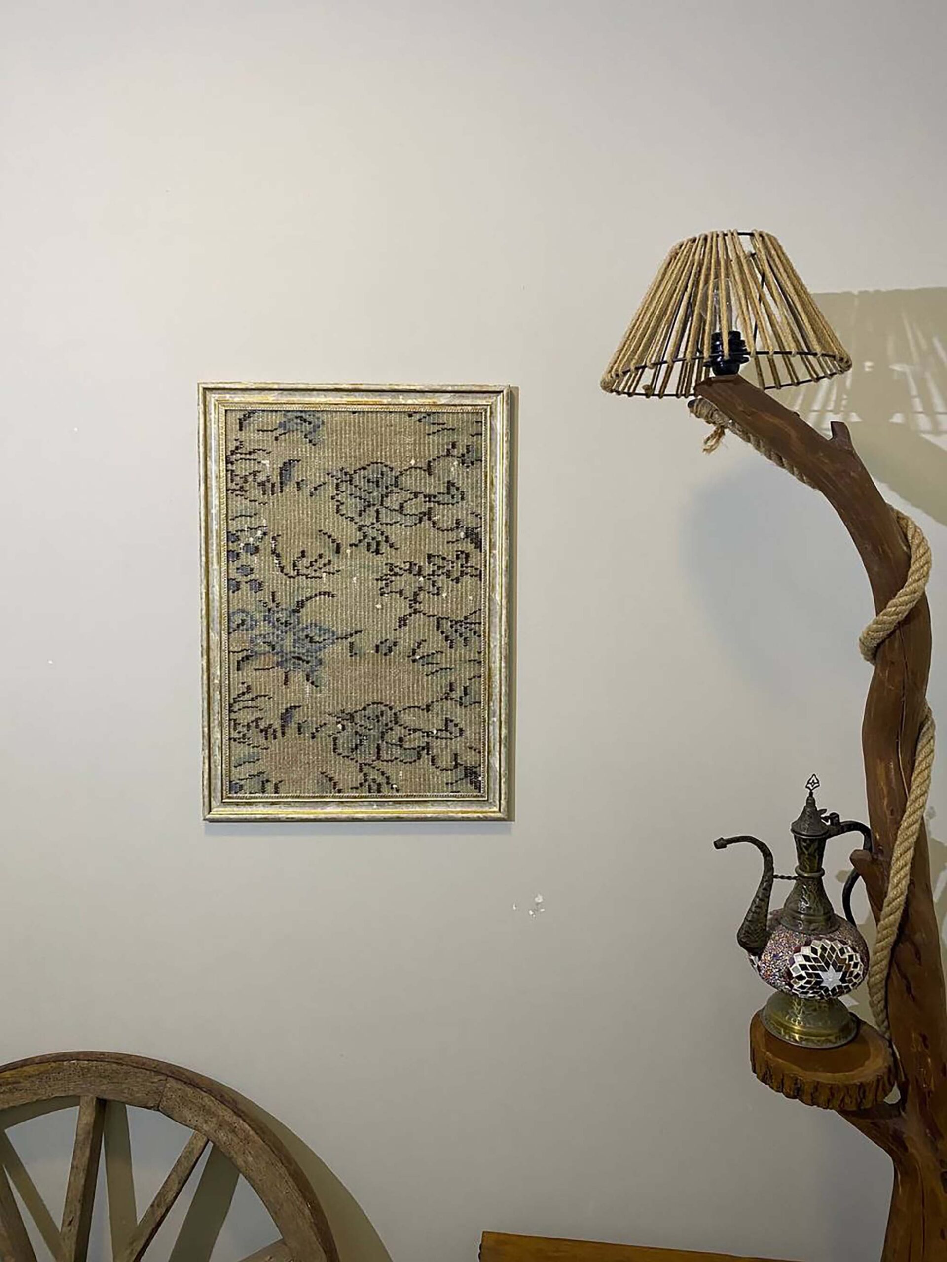 Antik Halıların Ruhunu Taşıyan Yün Sanat 50x70cm T015 - Görsel 8