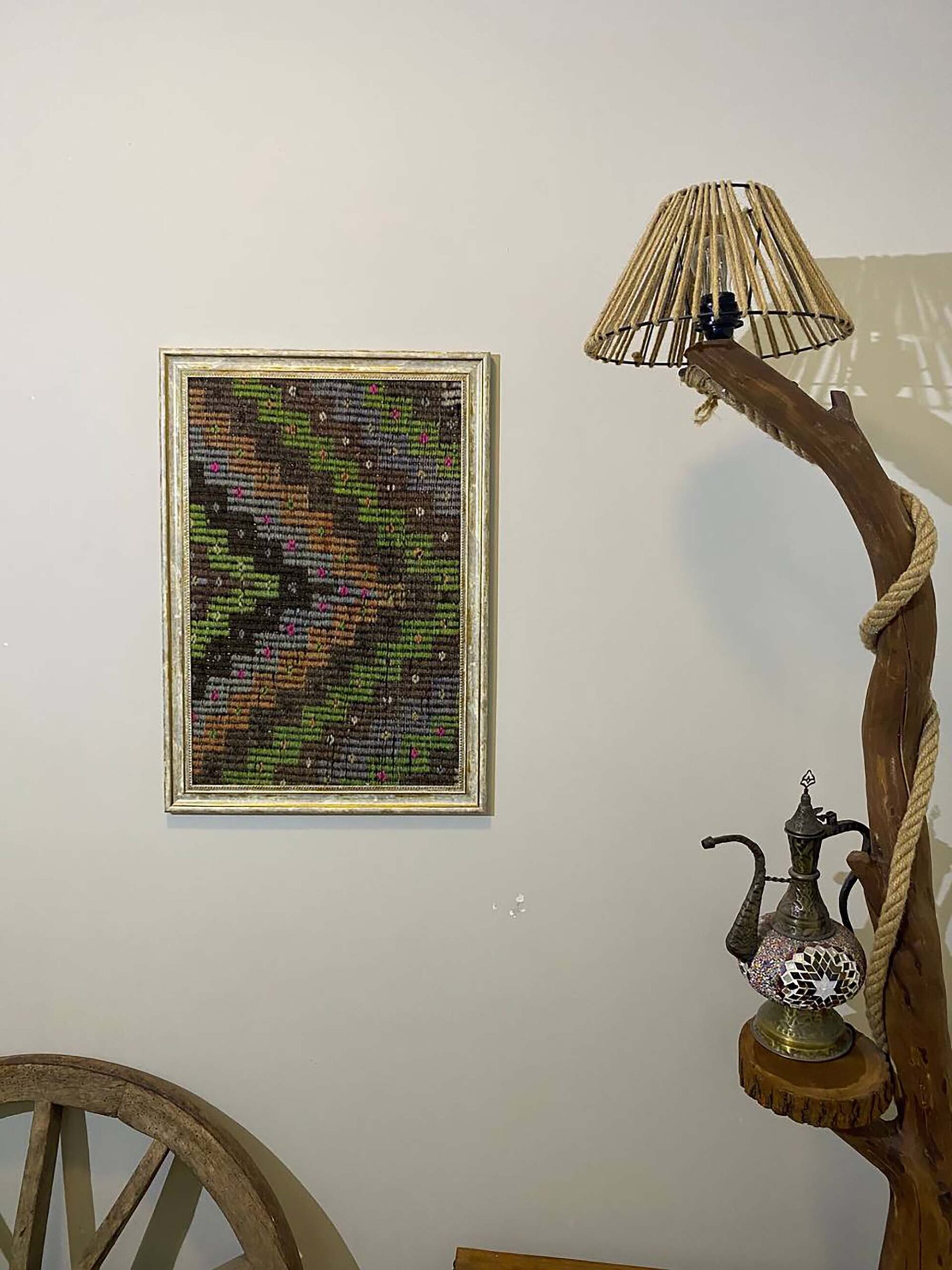 Historic Touch Wool Art Panel — detail view 5, vintage vintage rug
