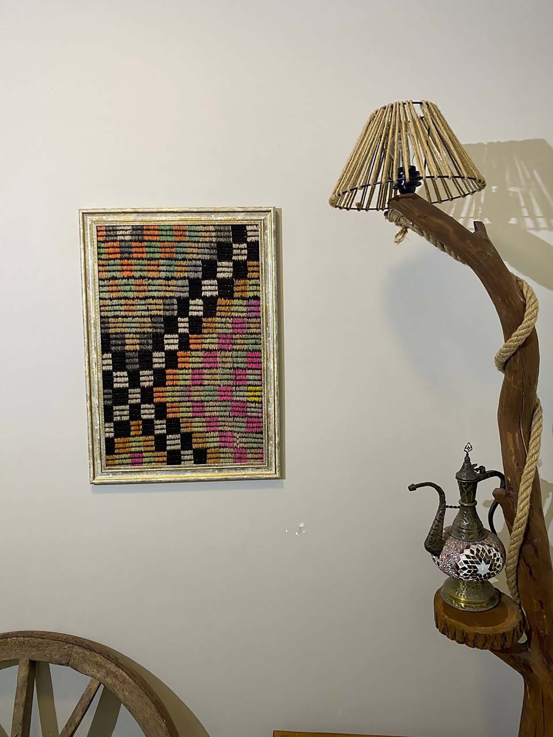 A Masterpiece Inspired by Turkish Rugs — detail view 5, vintage vintage rug
