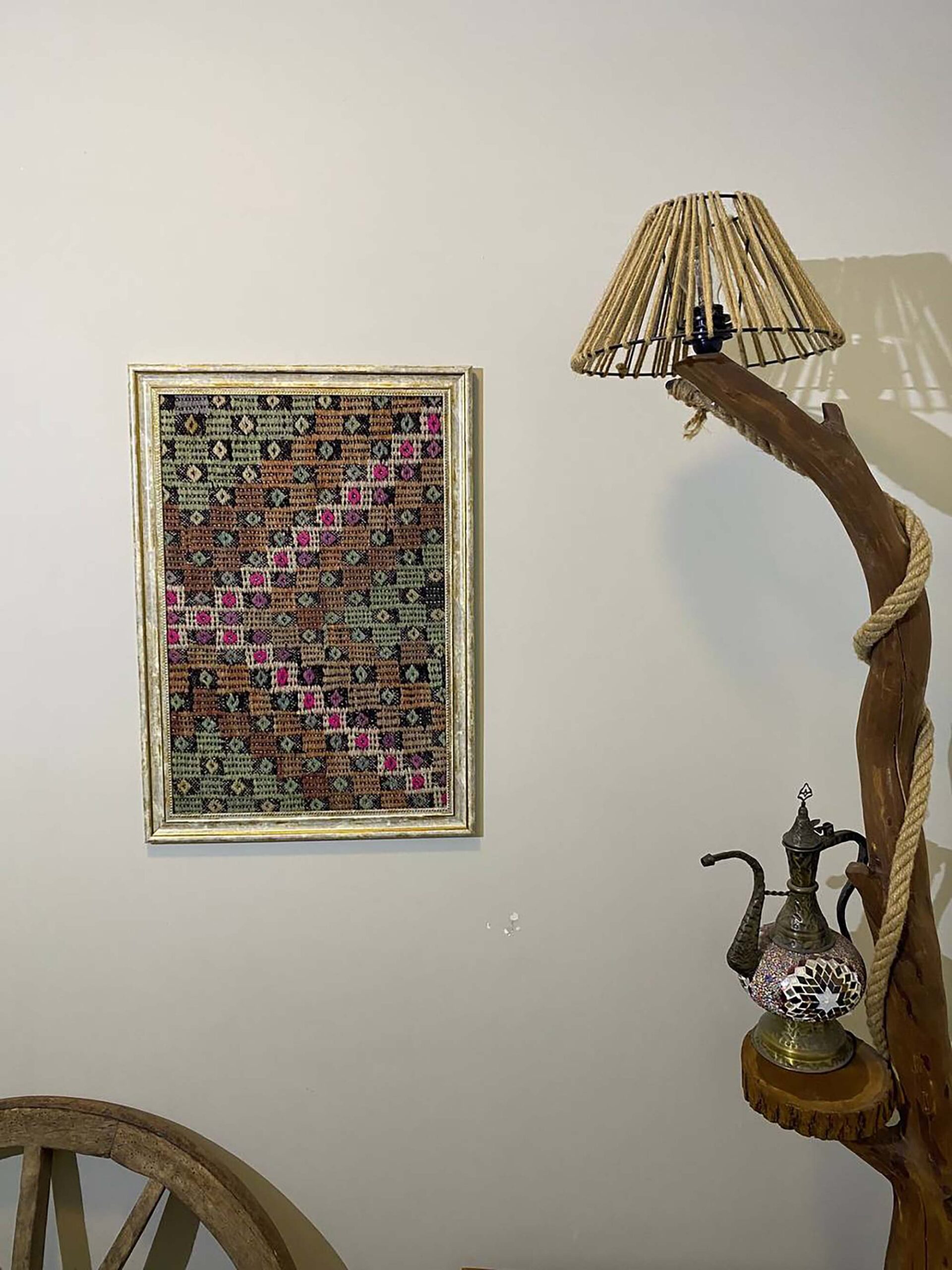 Nature's Legacy: Wool Artwork — detail view 4, vintage vintage rug