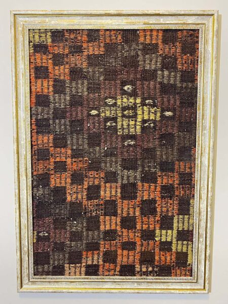 Breezes of Anatolia: Wool Painting, vintage rug, Vintage, hand-knotted wool & silk, size 50 × 70 cm, from Gördes