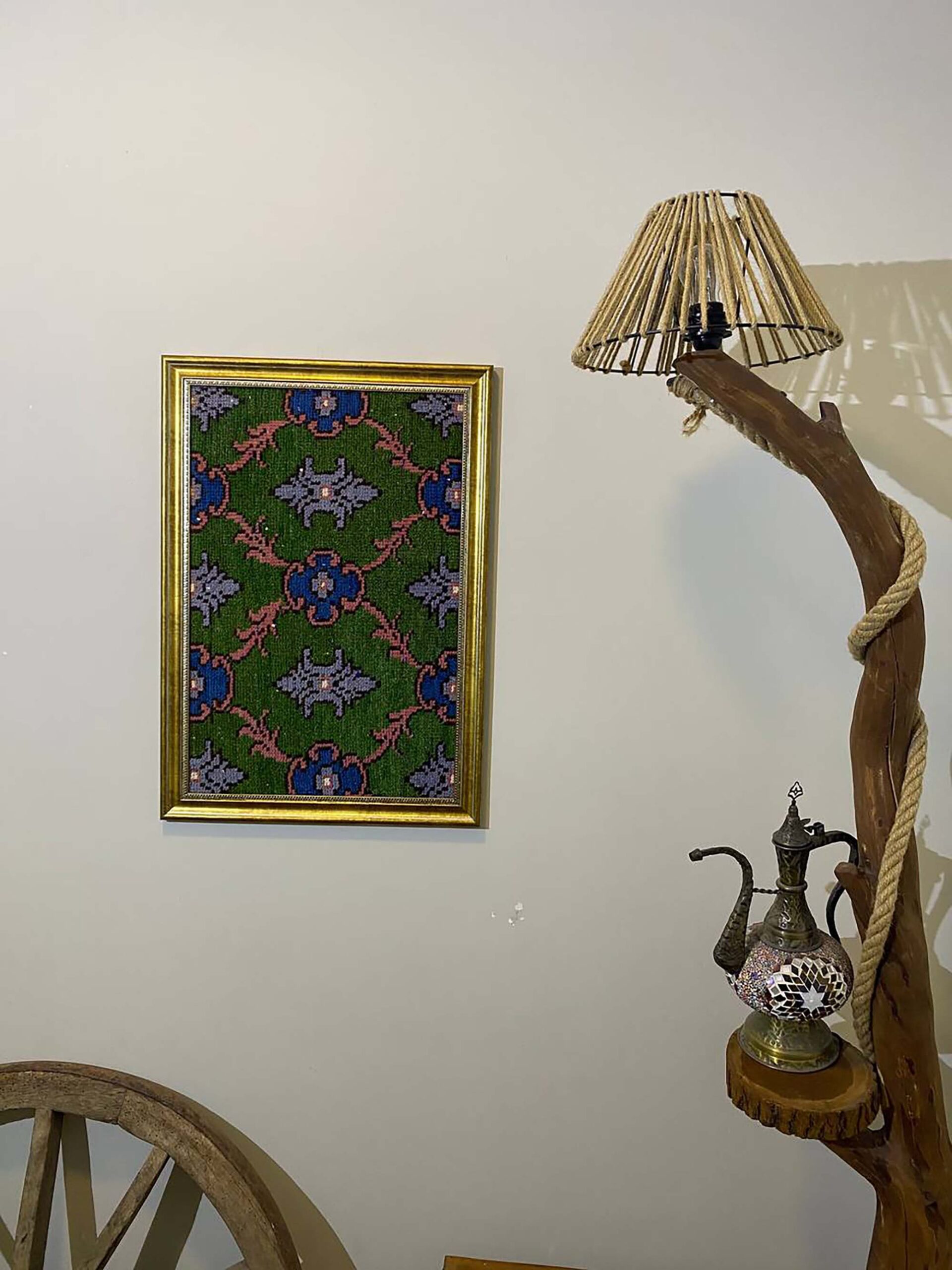Antik Halıların Ruhunu Taşıyan Yün Sanat 50x70cm T028 - Görsel 7