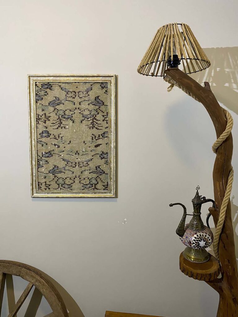 A Masterpiece Inspired by Turkish Rugs, detail view 5, vintage rug, SKU T037
