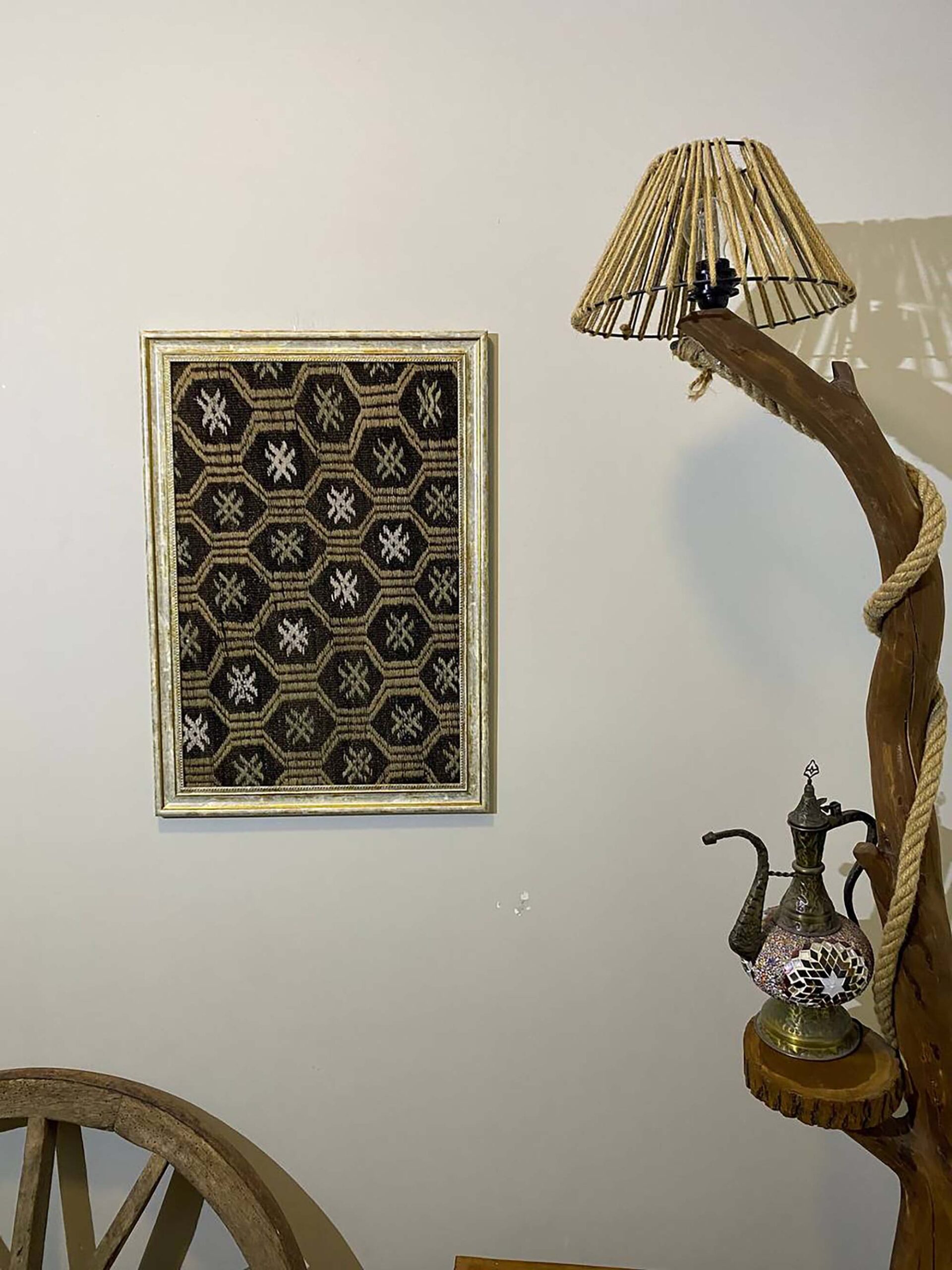 Handwoven "Time Capsule" Painting — detail view 5, handmade vintage rug